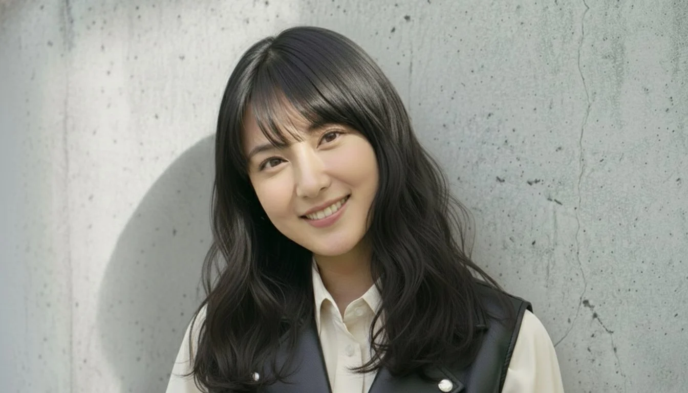 笑顔の若い女性の肖像写真