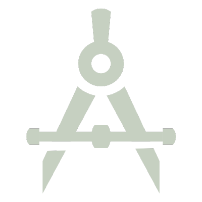 A drawing of a geometry compass on a black background.