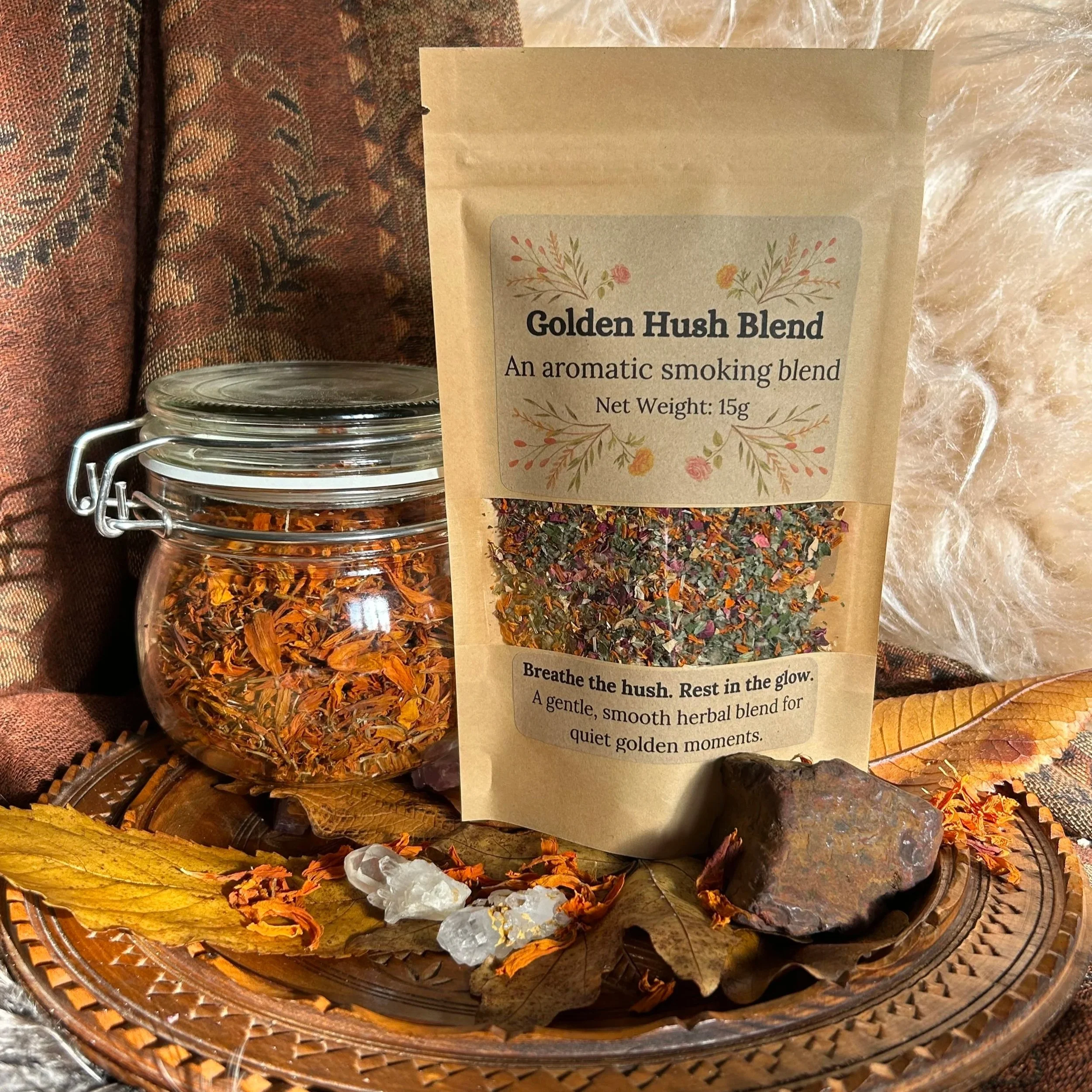Golden Hush Smoke Blend 🌬️🌾 15g