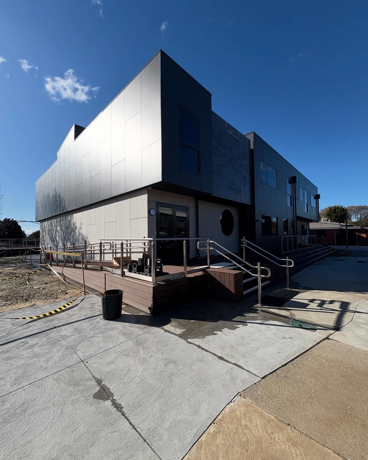 Modular school building delivered by Prefab1, Electrical package installed by Livesay Electrical
