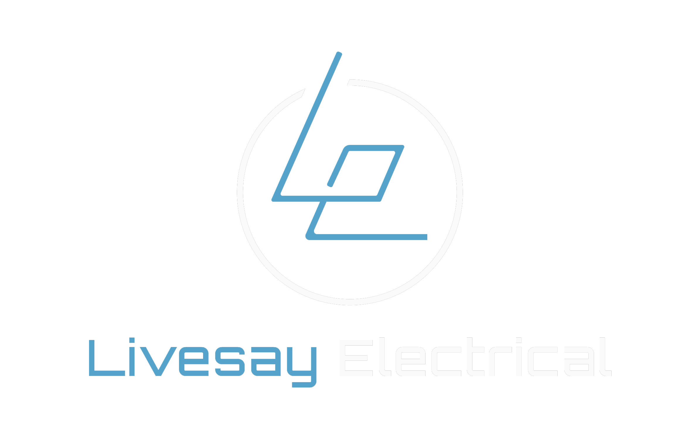 Livesay Electrical logo with a stylized blue and white electrical plug icon and the company name below, with "Livesay" in blue and "Electrical" in white on a black background.