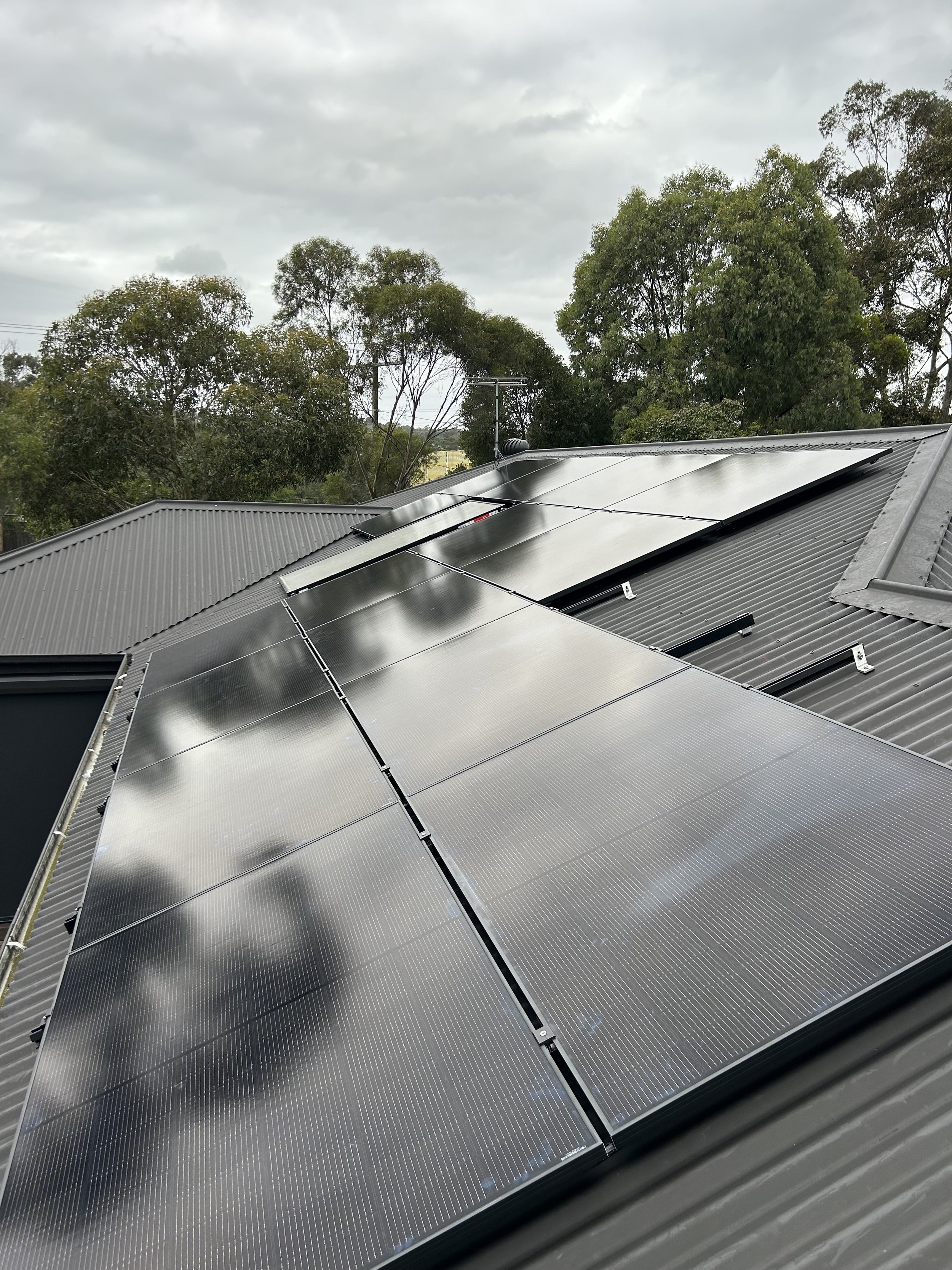 Solar Panels installed on a roof by Livesay Electrical in Cranbourne