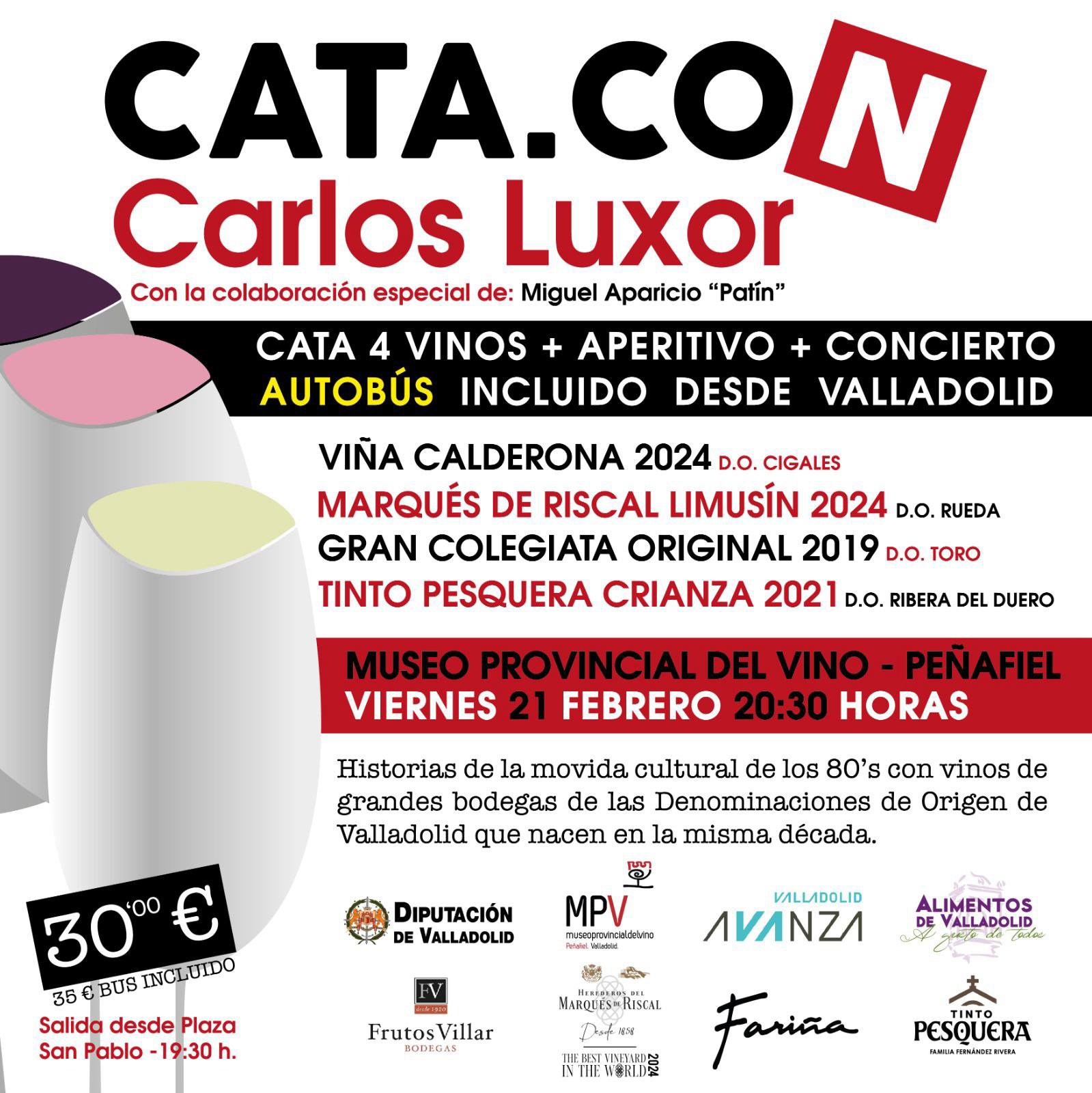 Evento en el Castillo. Cata con Carlos Luxor.