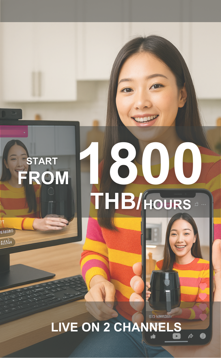 A young woman in a colorful striped sweater takes a selfie with a smartphone in front of a computer monitor, both displaying her image holding a black mug, in a bright kitchen.