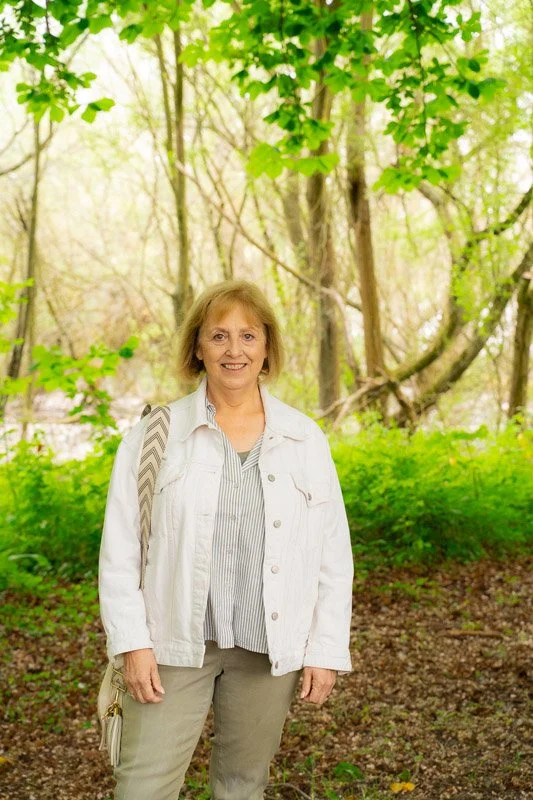 Sandra Counsellor standing in Emberton MK country park