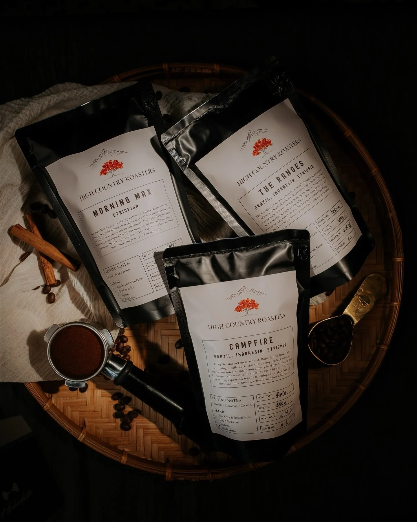 Three moods. Three different ways to start (or reset) your day.

☕️Morning Max &mdash; for when you need things to move a little faster than your brain is ready for.

☕️The Ranges &mdash; balanced, easy, no overthinking needed.

☕️Campfire &mdash; wh