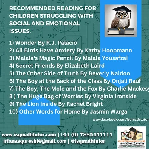 Recommended Reading List for Students Struggling with Social and Emotional Issues