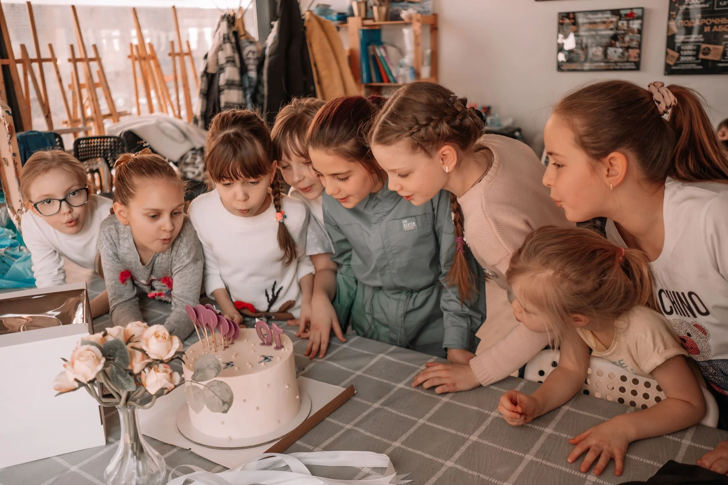 children's party with interactive