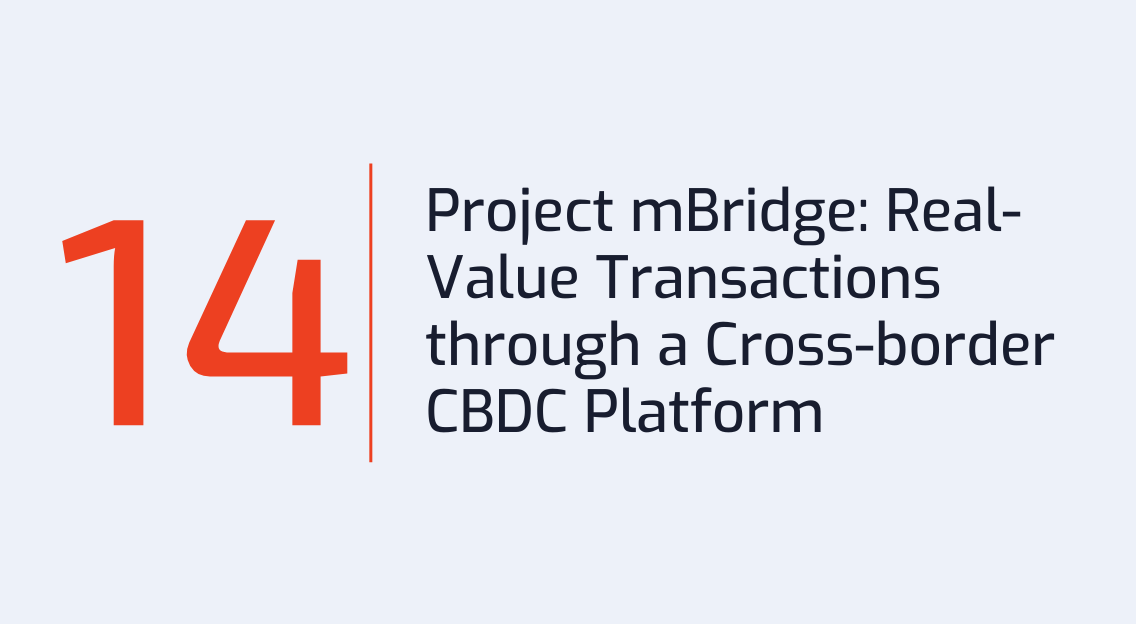 #14: Project mBridge: Real-Value Transactions on a Cross-border CBDC Platform
