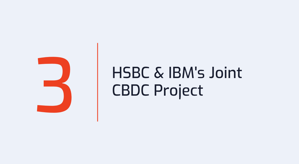 #3: HSBC and IBM’s joint CBDC Project