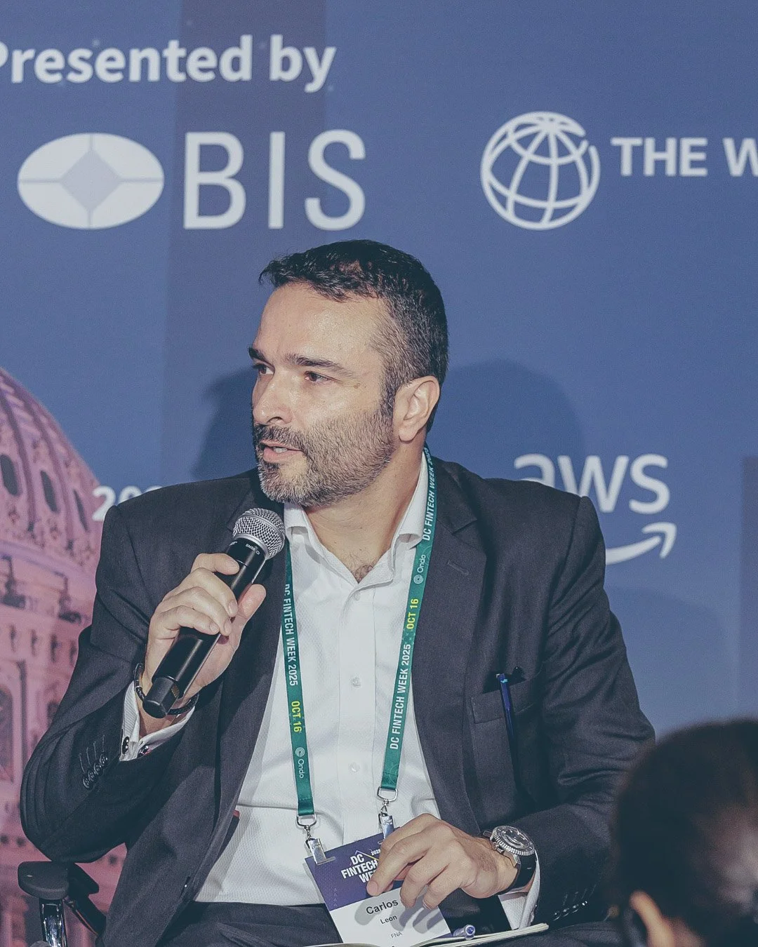 FNA's Carlos Leon on a panel discussion at BIS event