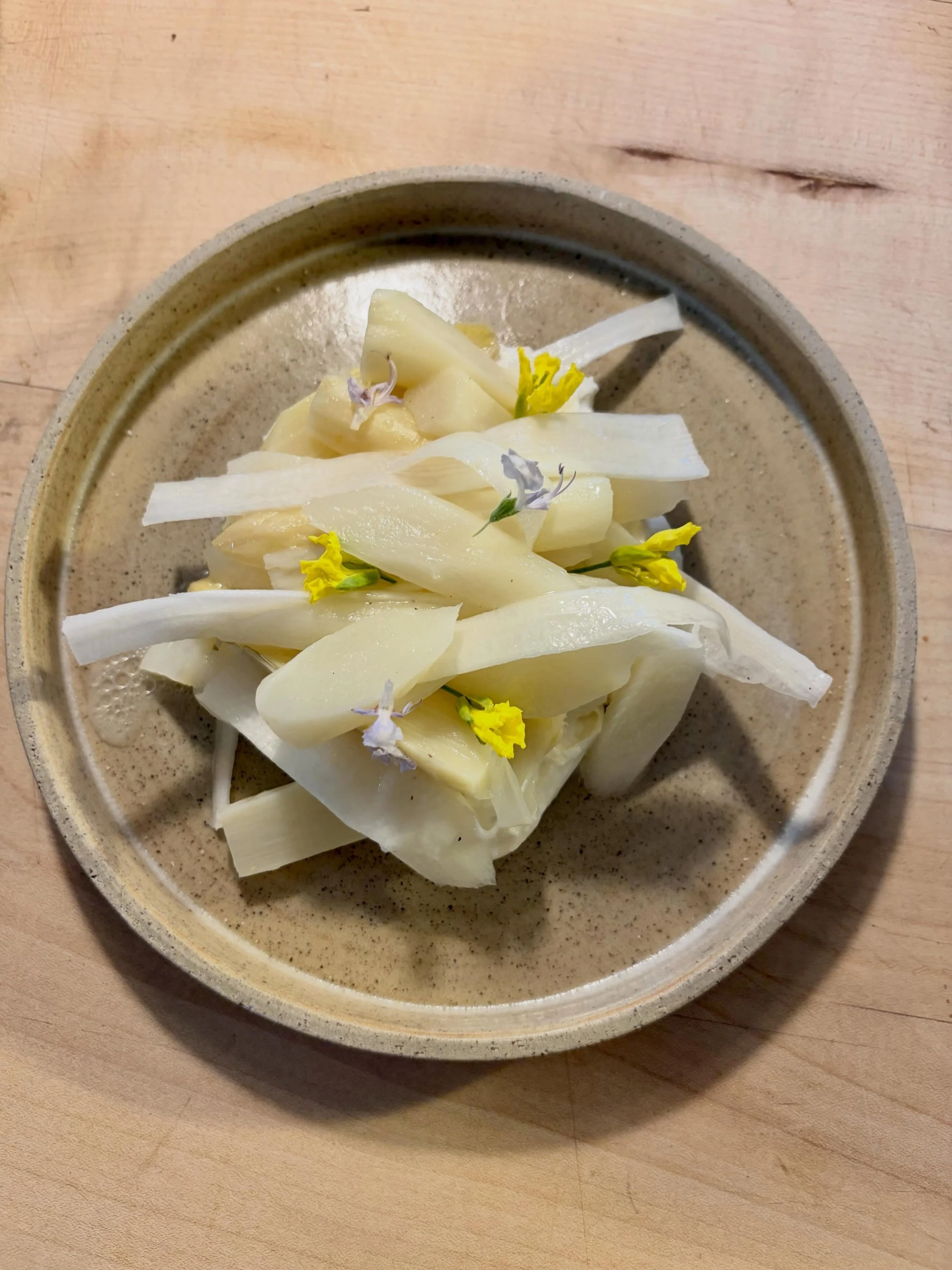 Weisser Spargel | Burrata | Holunder