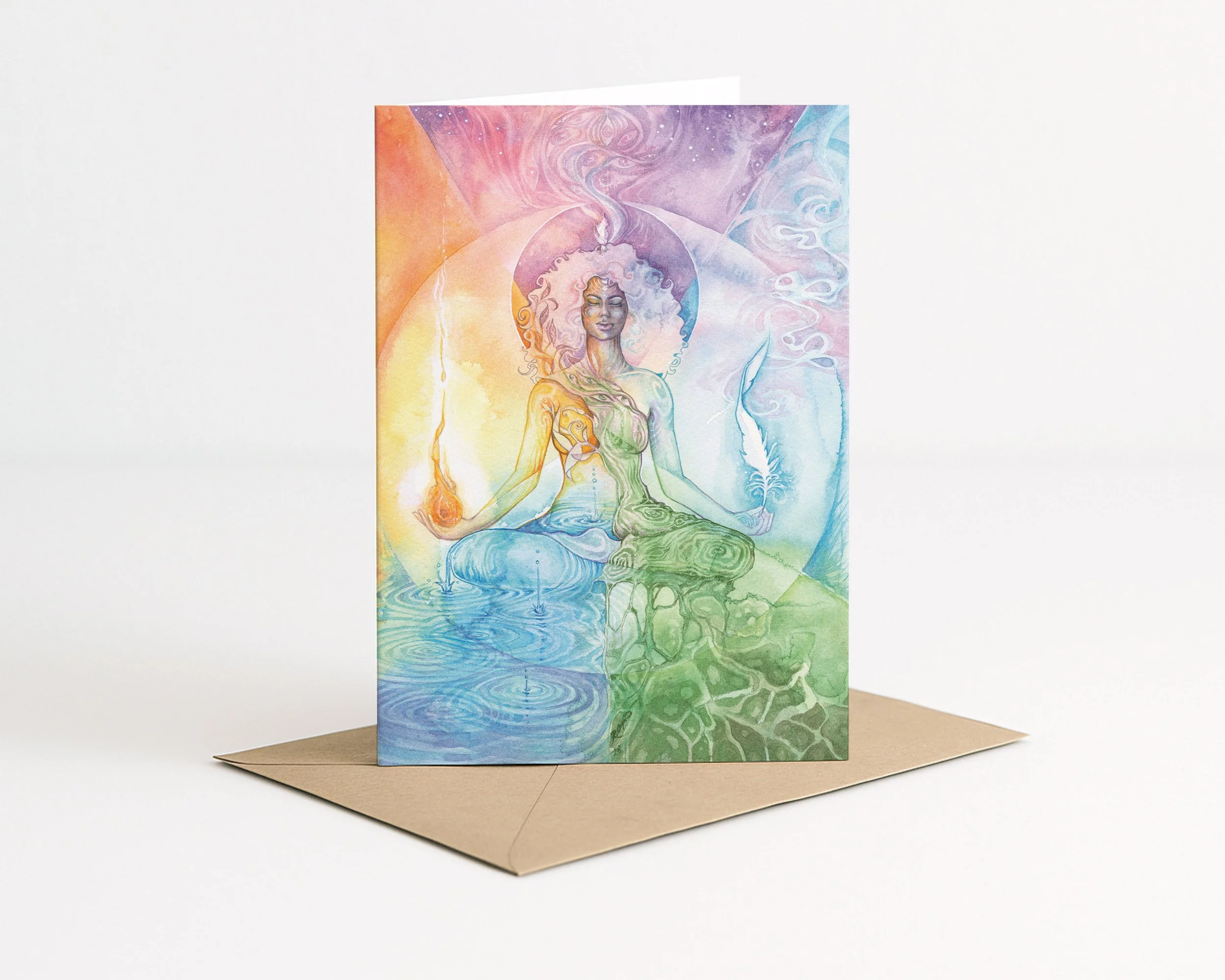 The Sacred Elements Goddess Greeting Card
