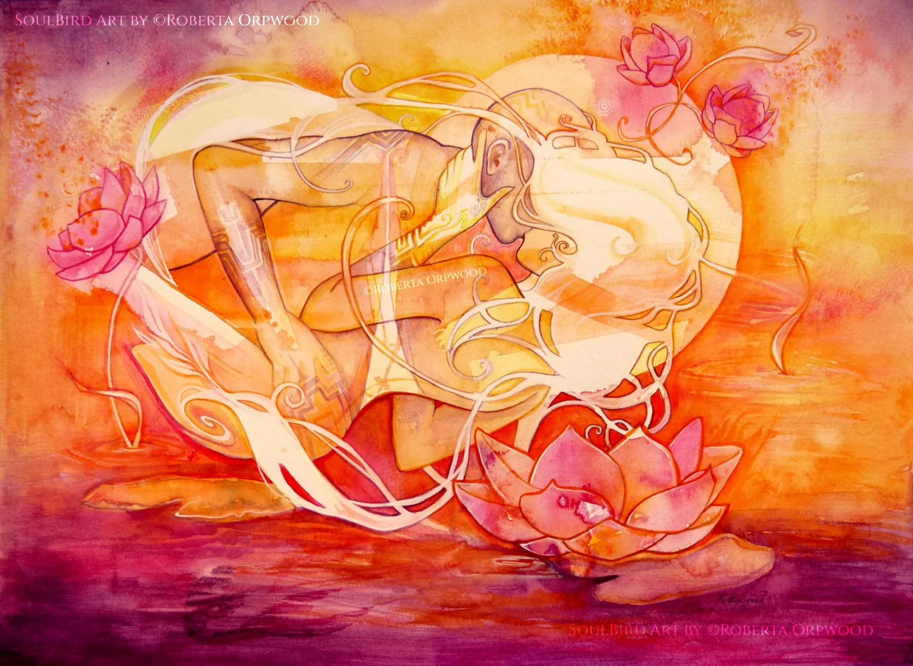 Twin Flame Connection Art Print