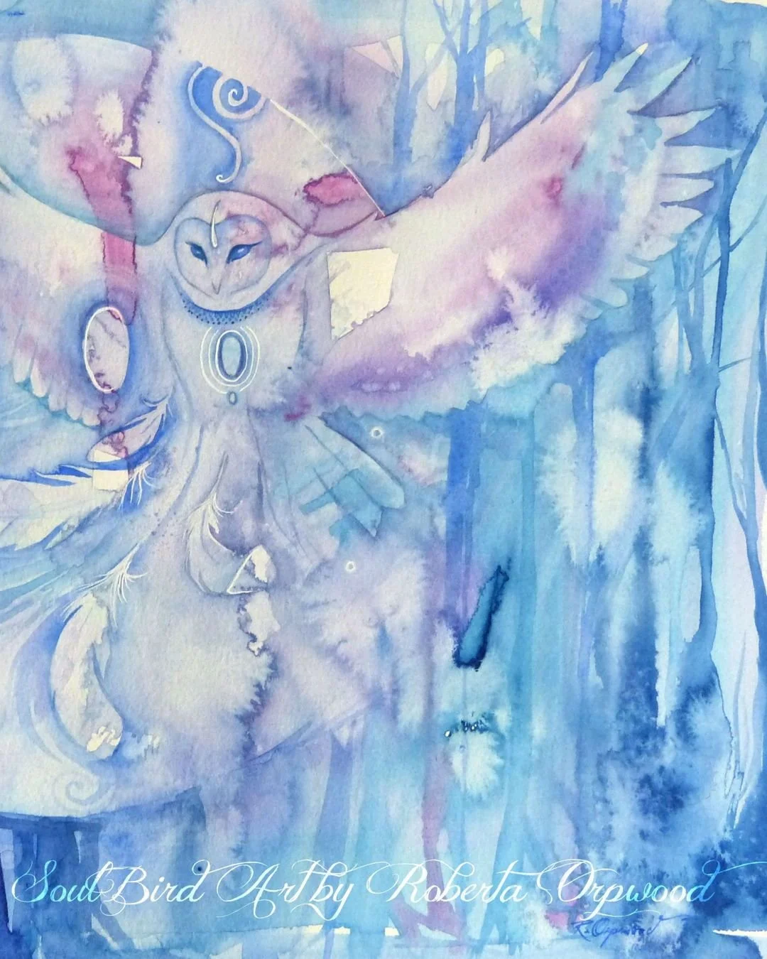 Spirit of Owl 💙 

Watercolour painting by Roberta Orpwood 

#owl #spiritbirds #watercolour #aquarelle