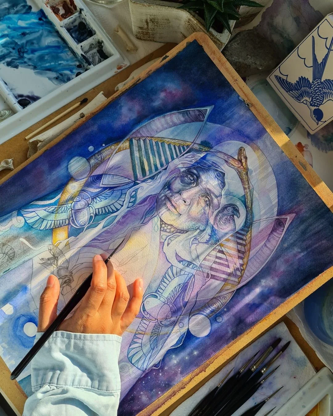 Lady Death 💜 

Shamanic Medicine Art by Roberta Orpwood 
@soulbirdart