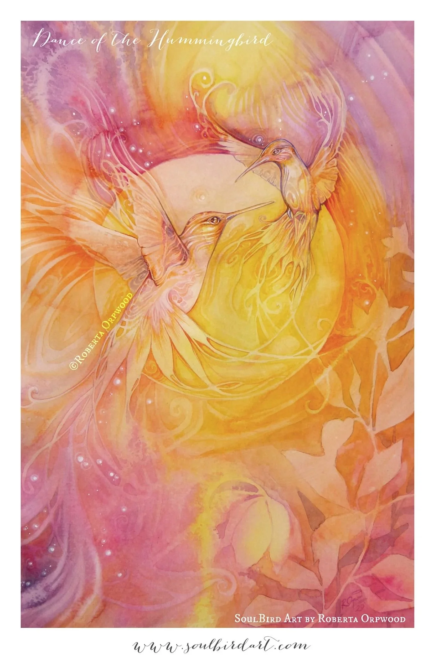 Hummingbird Soulmate Original Watercolour Painting