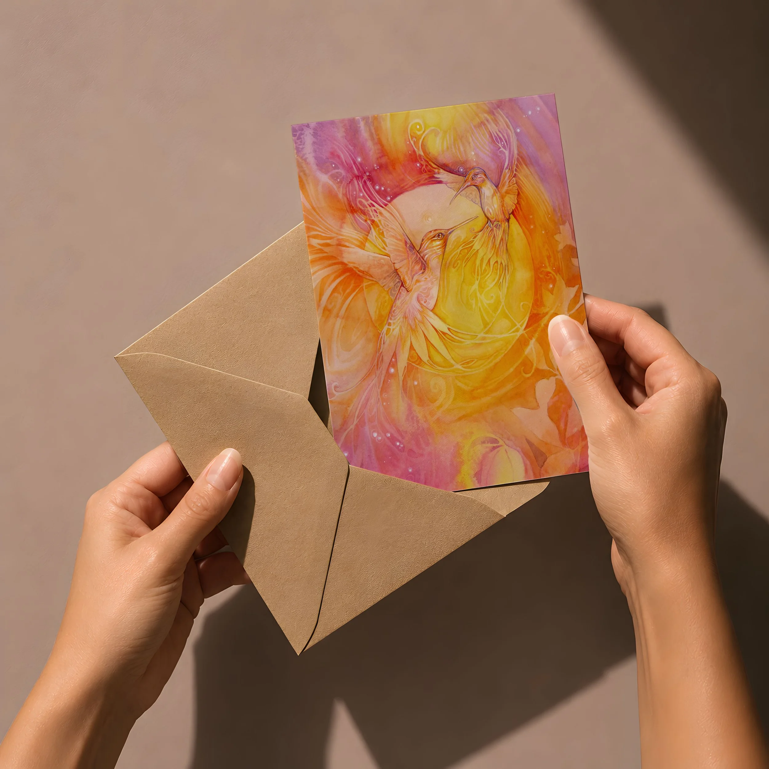 Dance of the Hummingbird Greeting Card