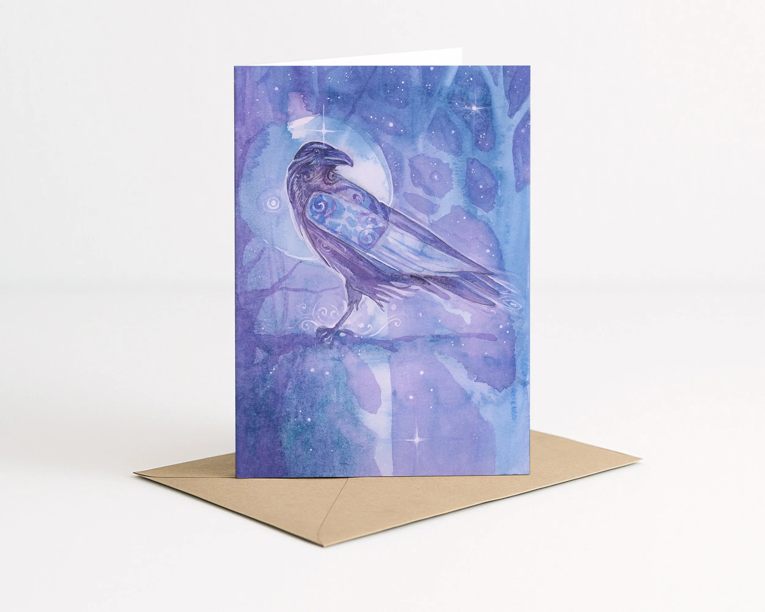 Raven's Blessing Greeting Card