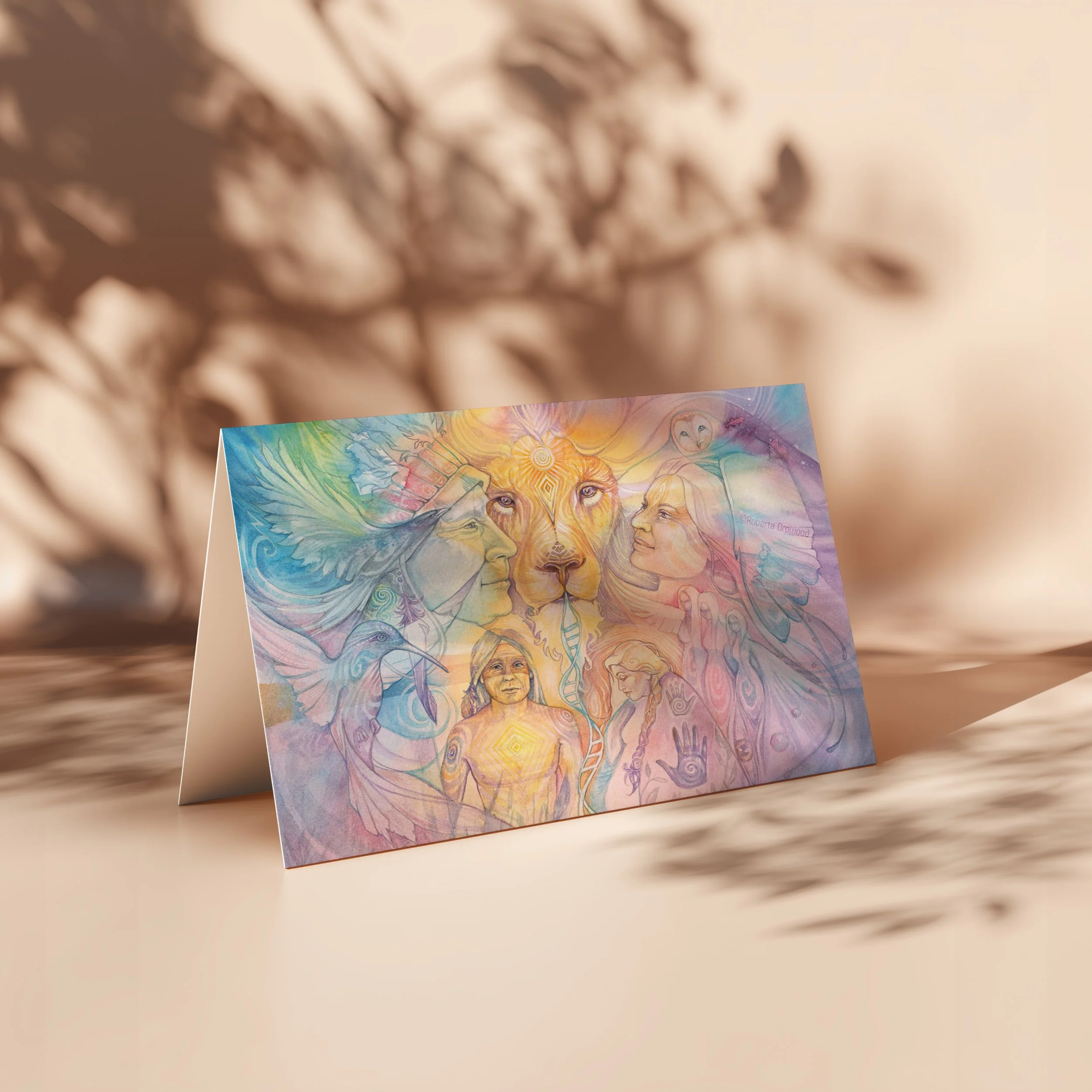 Shamanic Spirit Guides Greeting Card