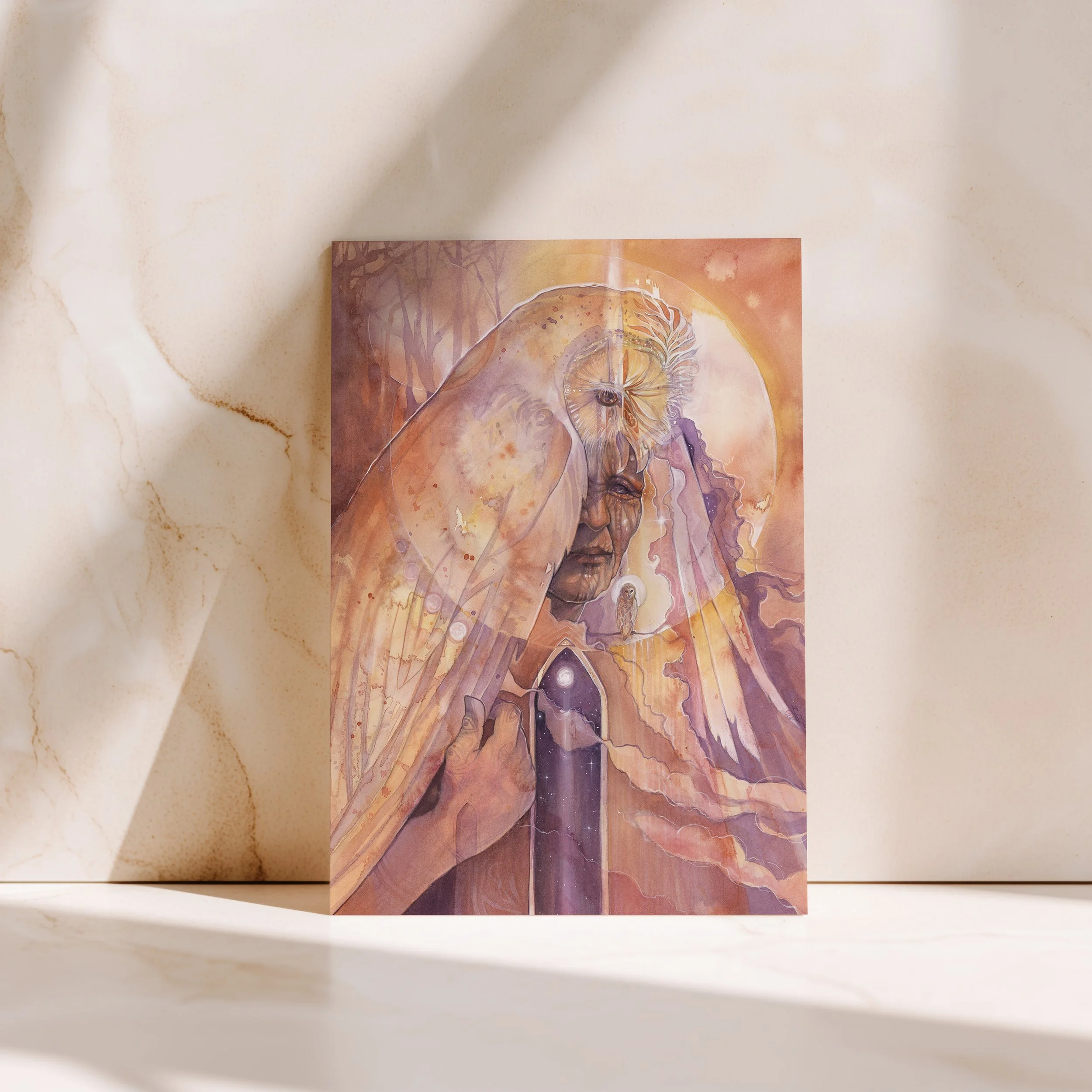 Dreaming Mother of Moon Greeting Card