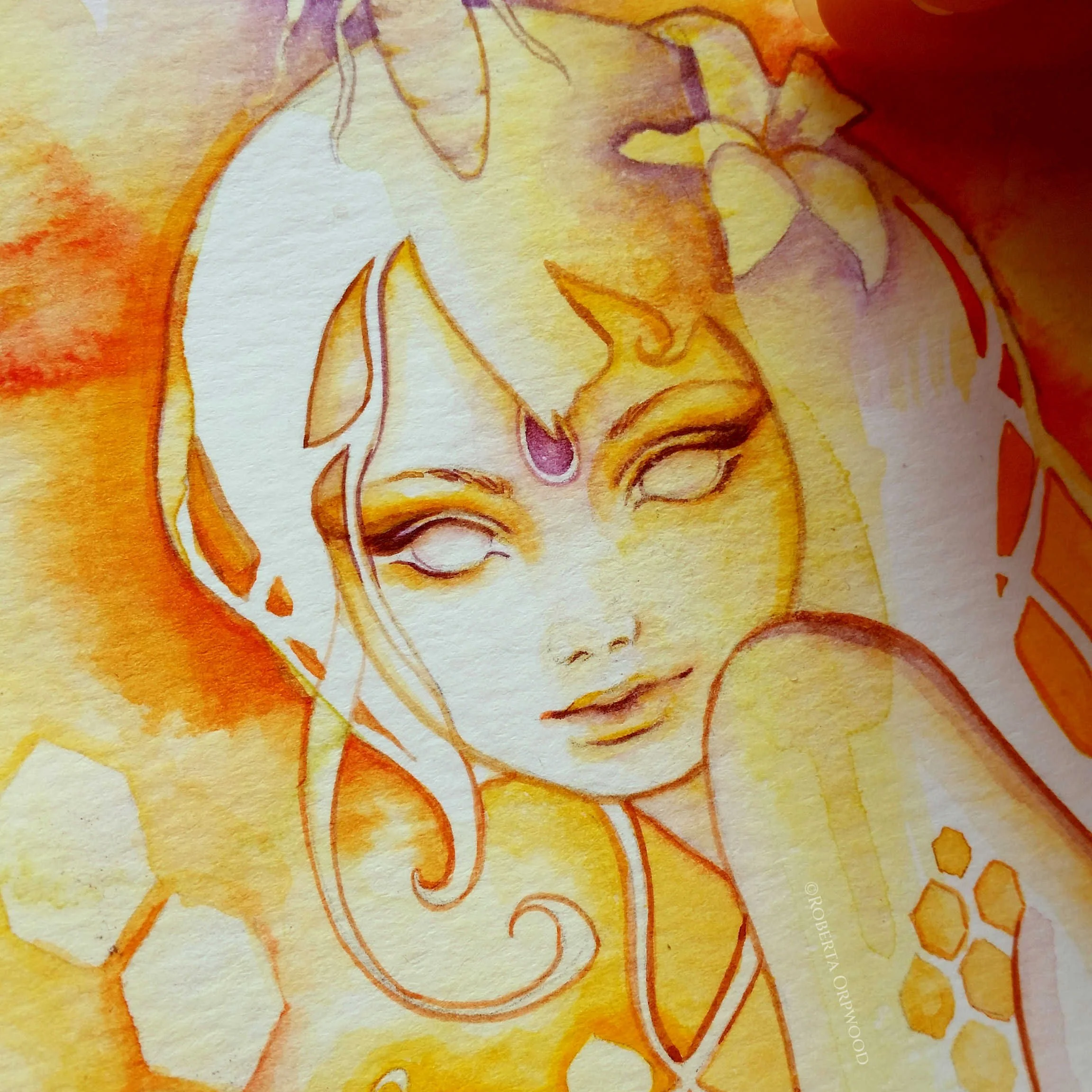 Queen Bee Goddess detail by Roberta Orpwood.jpg