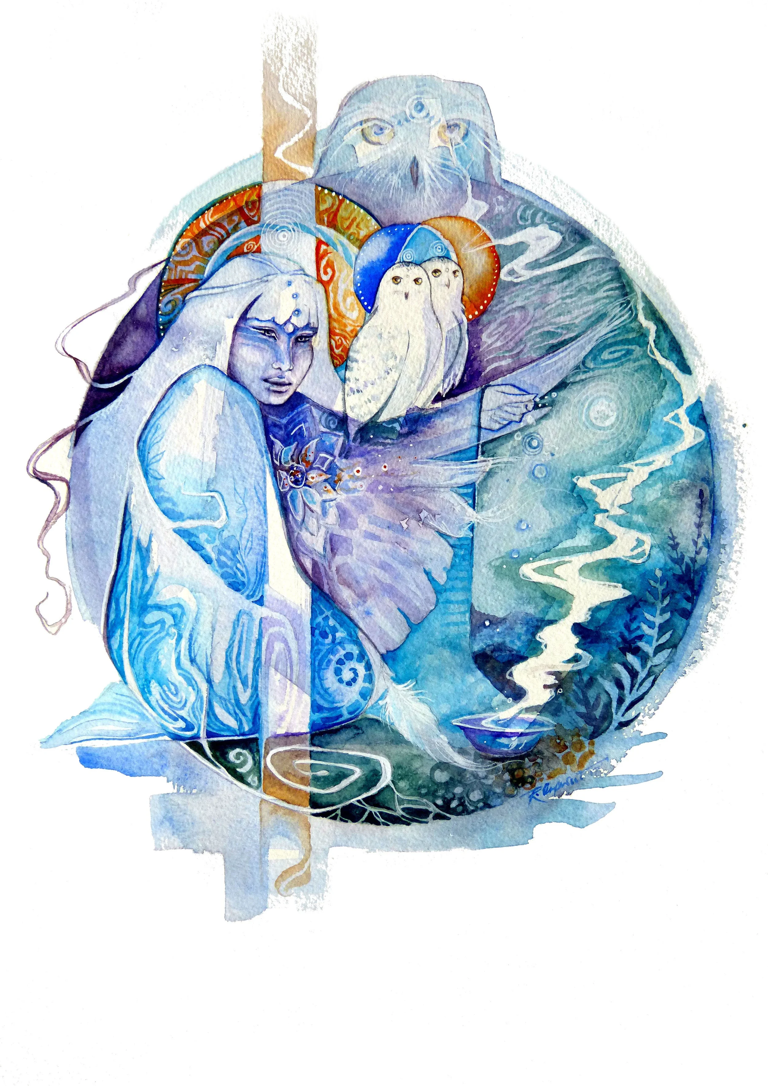'Snowy Owl Medicine Woman ' / SB-C041
