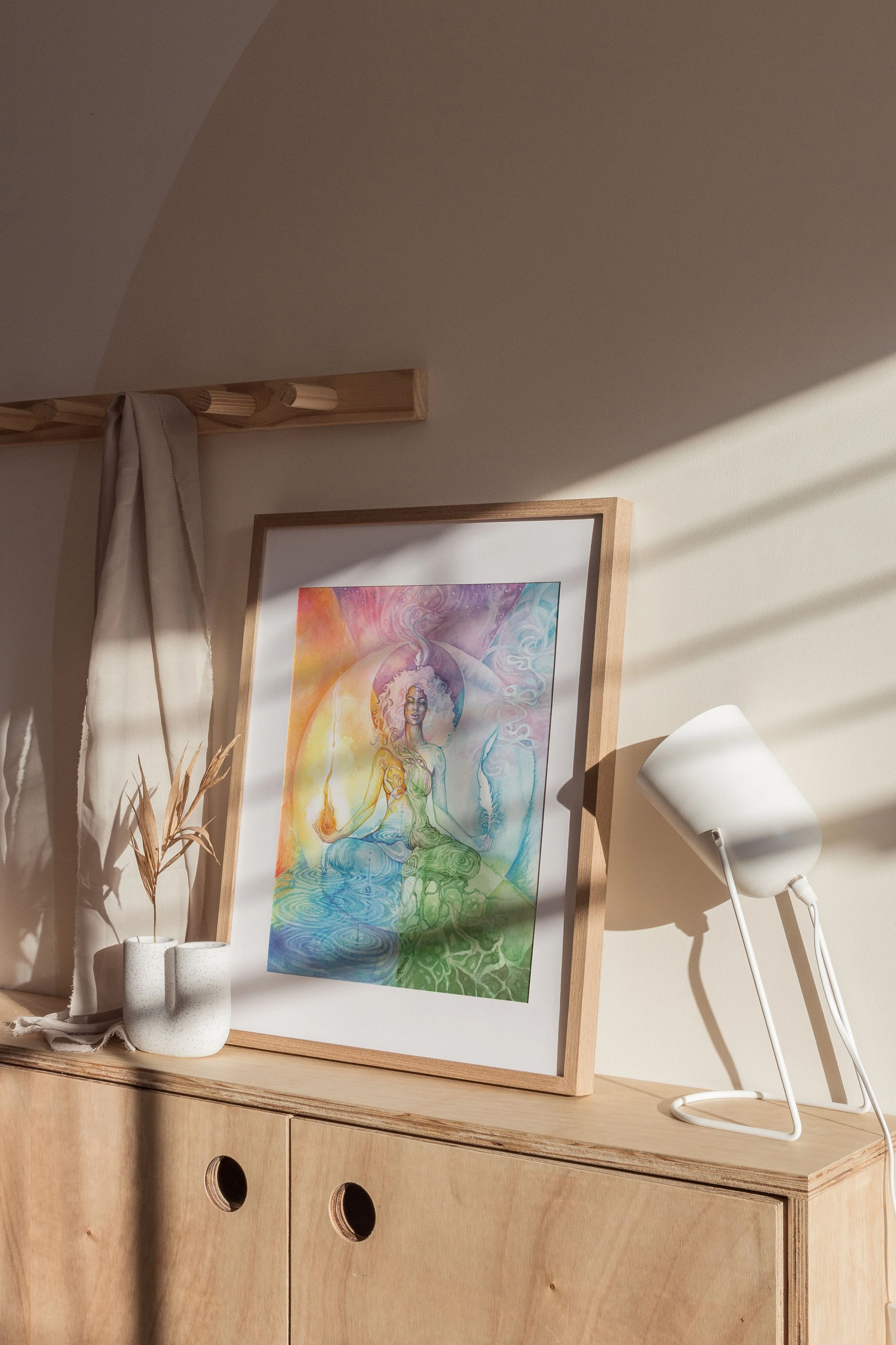 Sacred Elements in frame on shelf scene.jpg
