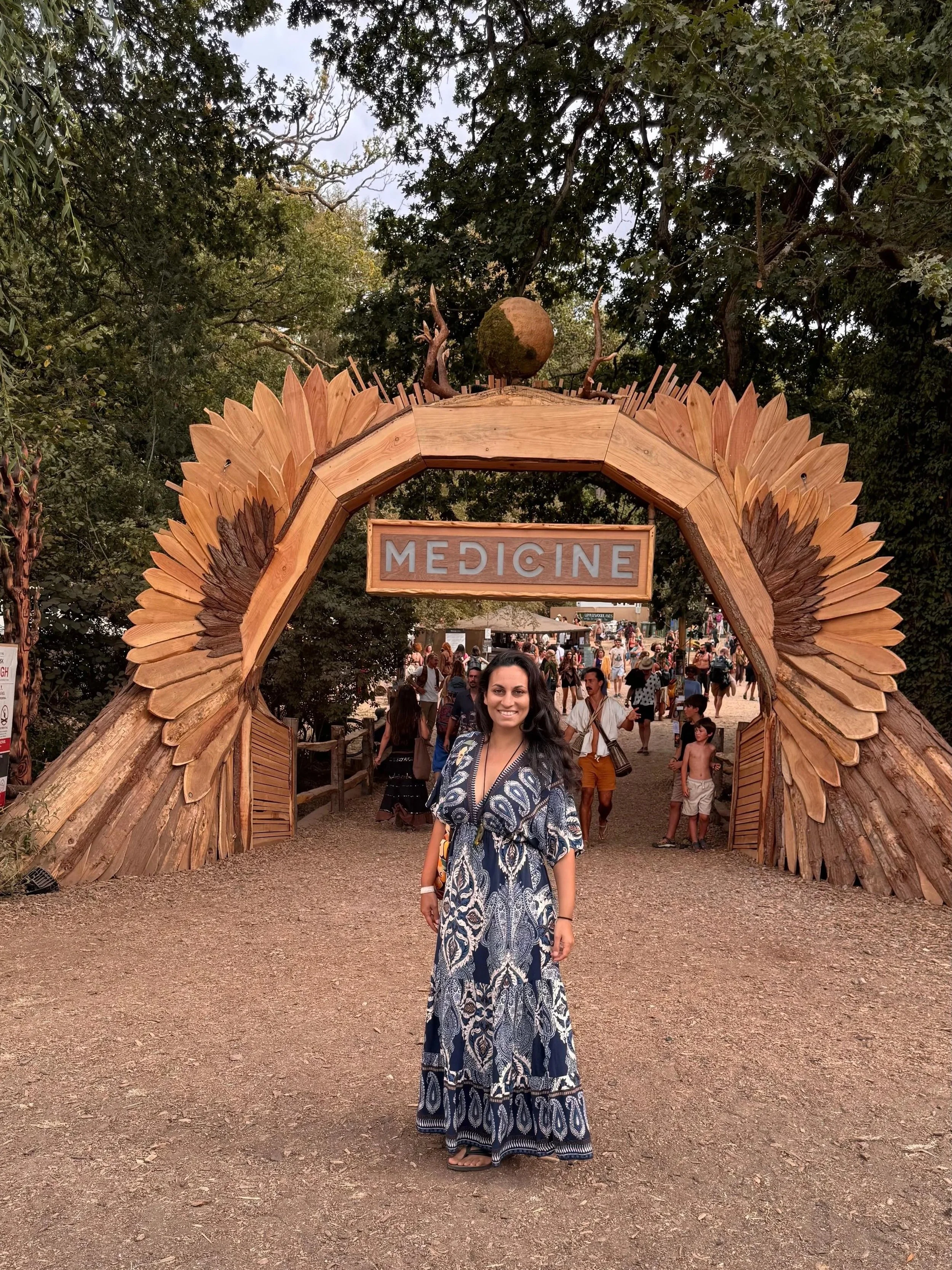 Visionary artist Roberta Orpwood at the Medicine Festival