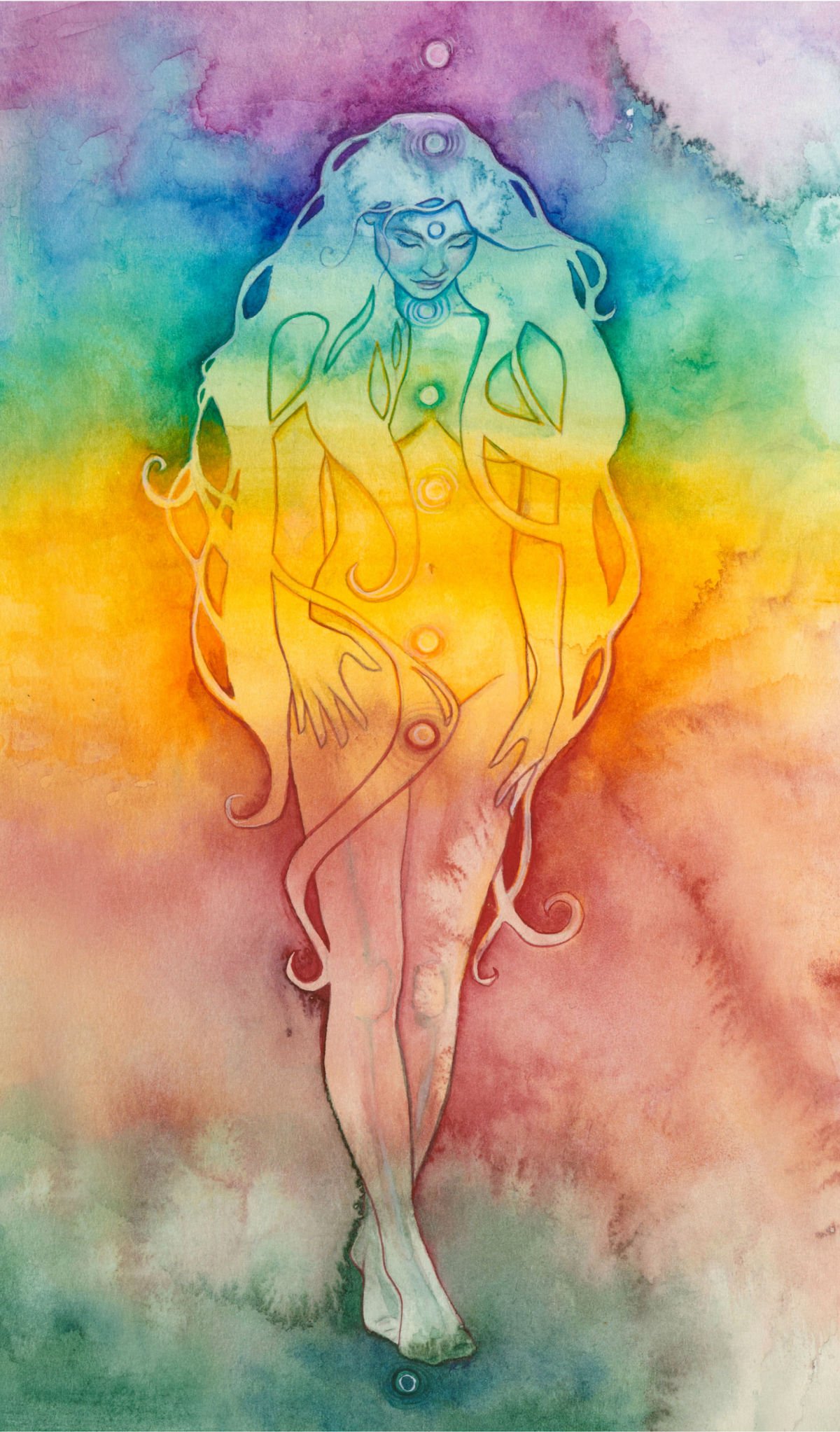 'Rainbow Chakra Goddess' / 
SB-C013
