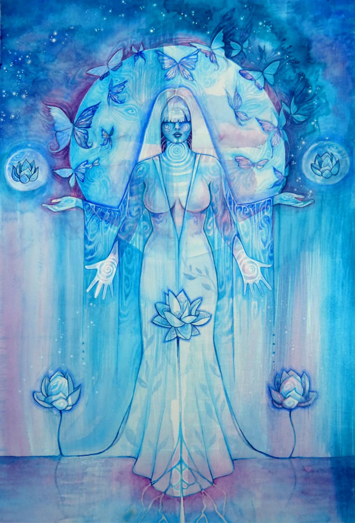 'Sacred Throat Chakra Goddess' / SB-C036

