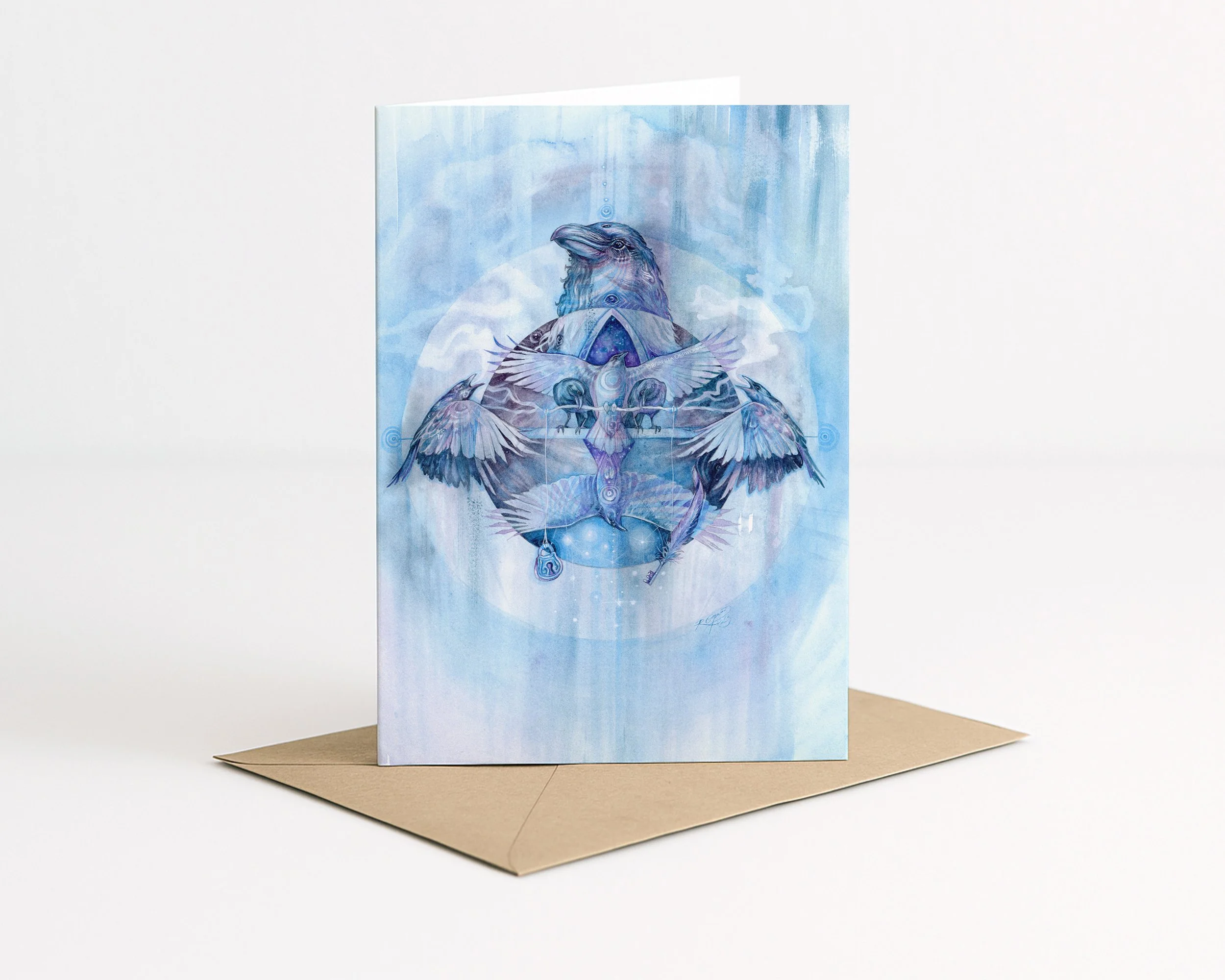 Crow Spirit Medicine Greeting Card