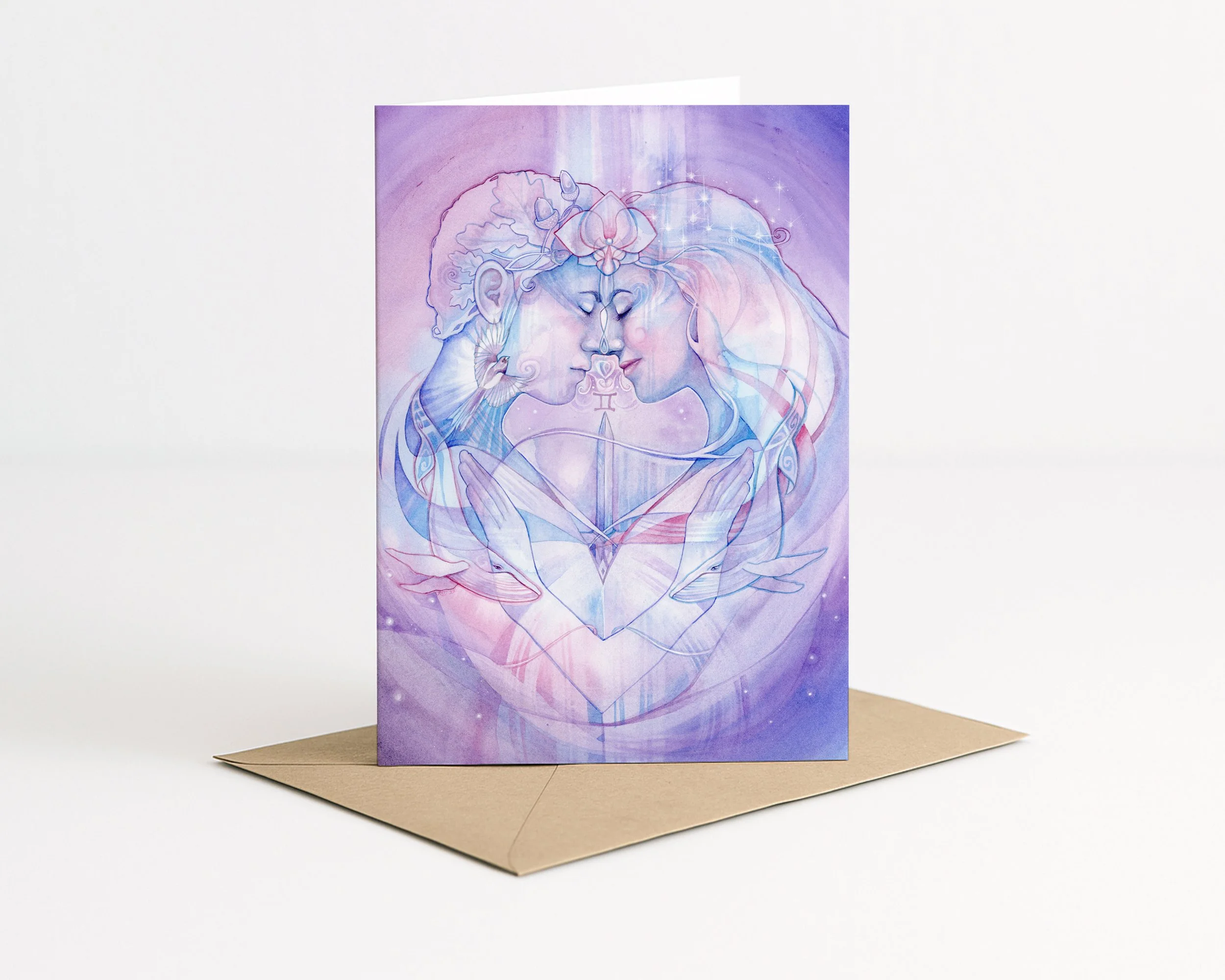 Divine Lovers Greeting Card