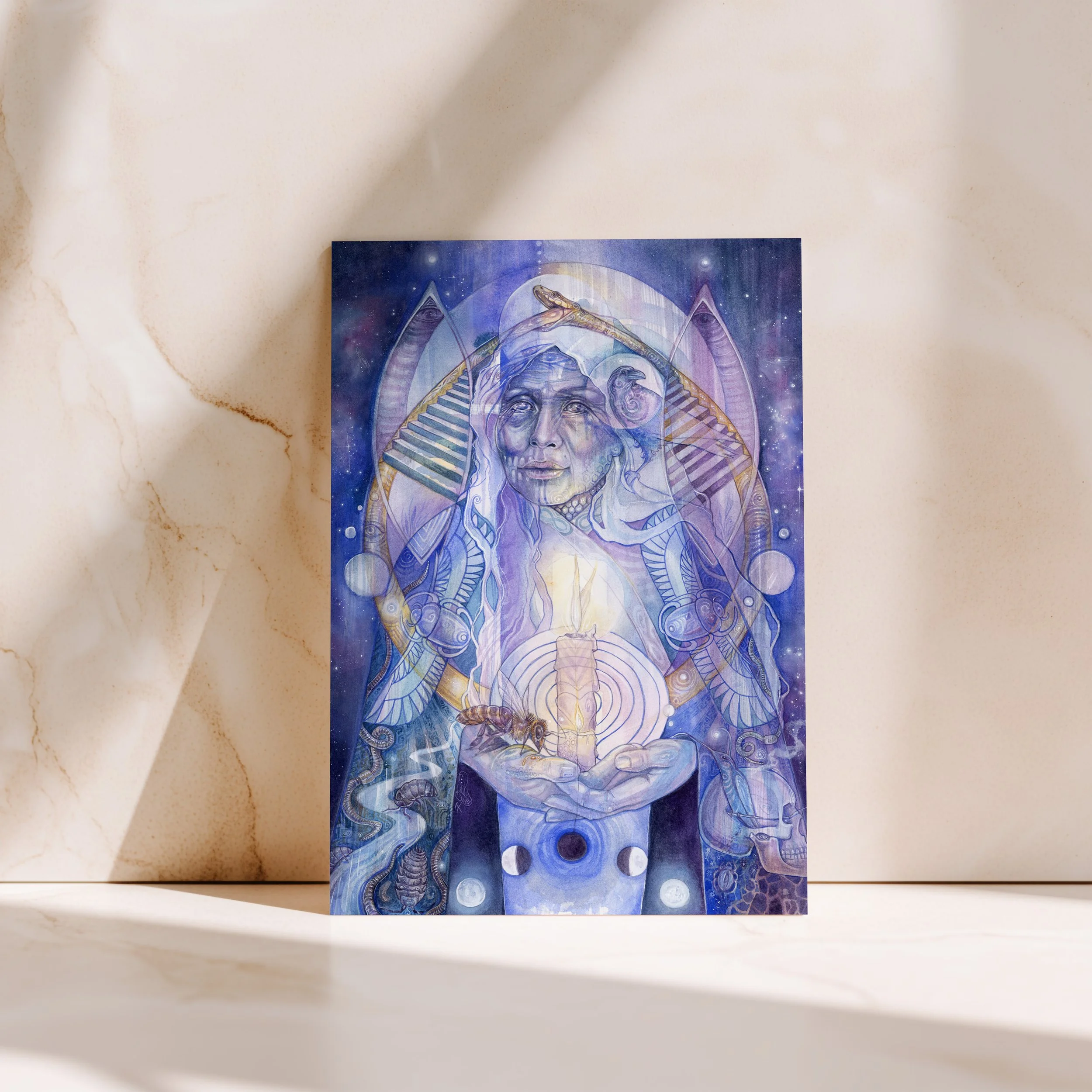 Spirit of Transition - Lady Death Greeting Card