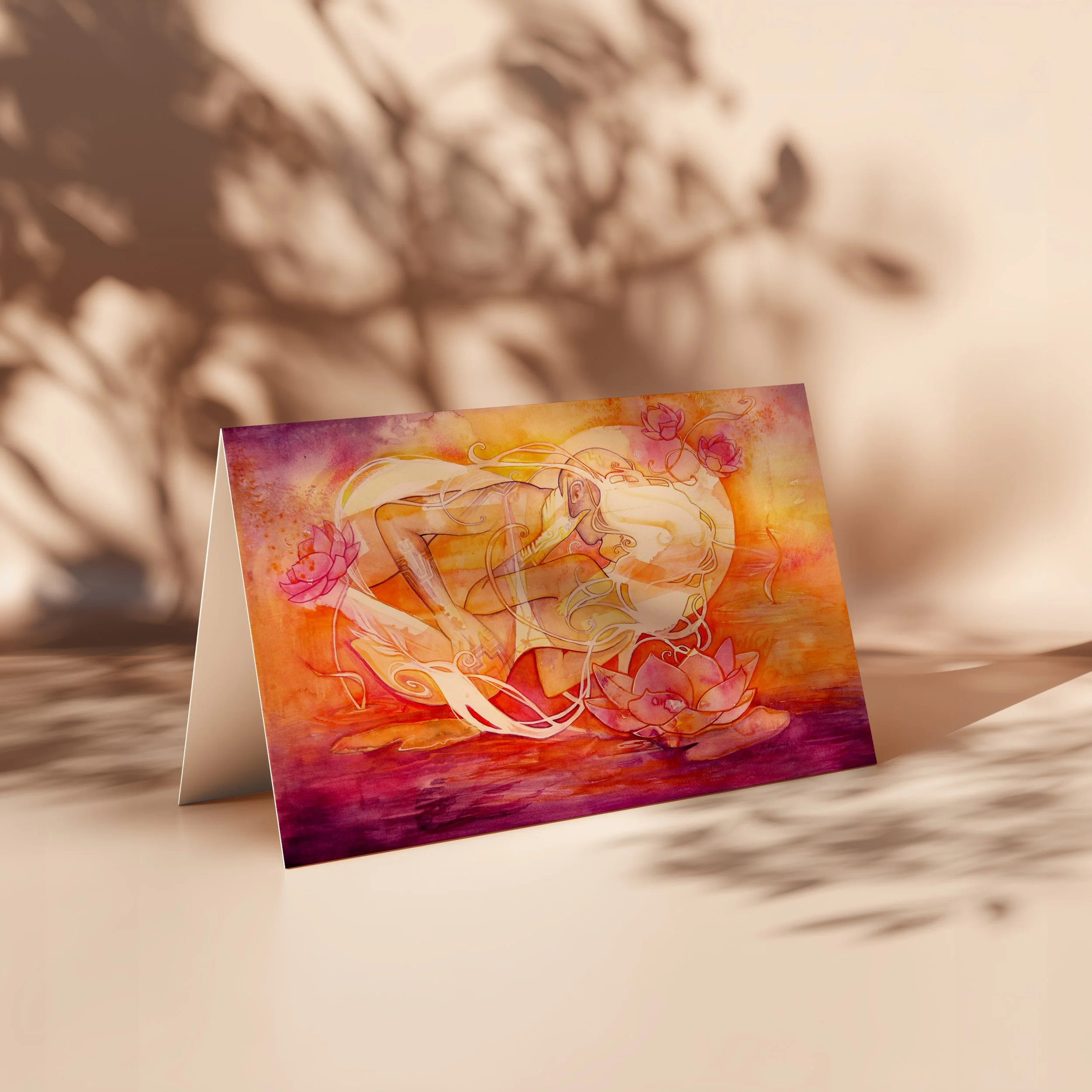 Twin Flame Connection Greeting Card