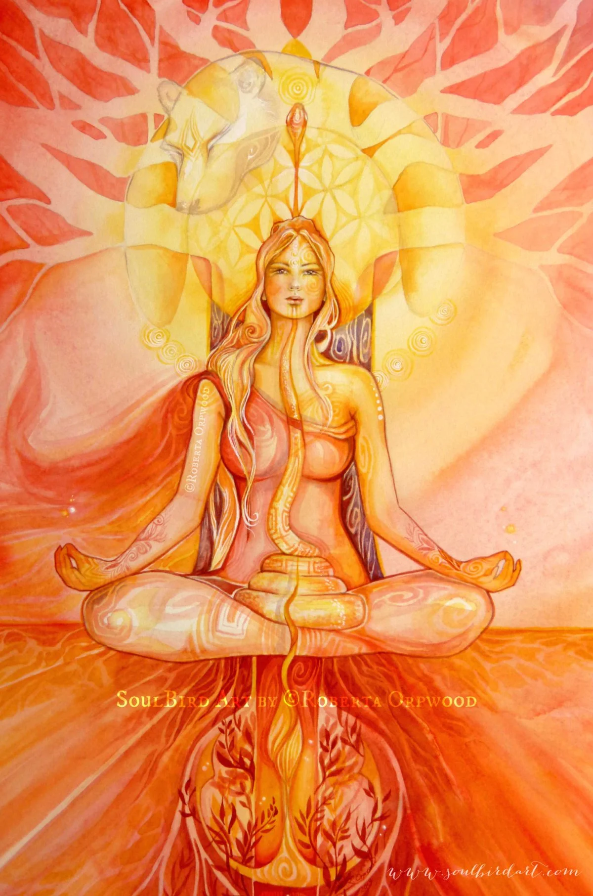 'Sacred Red Root Chakra Goddess' / SB-C032