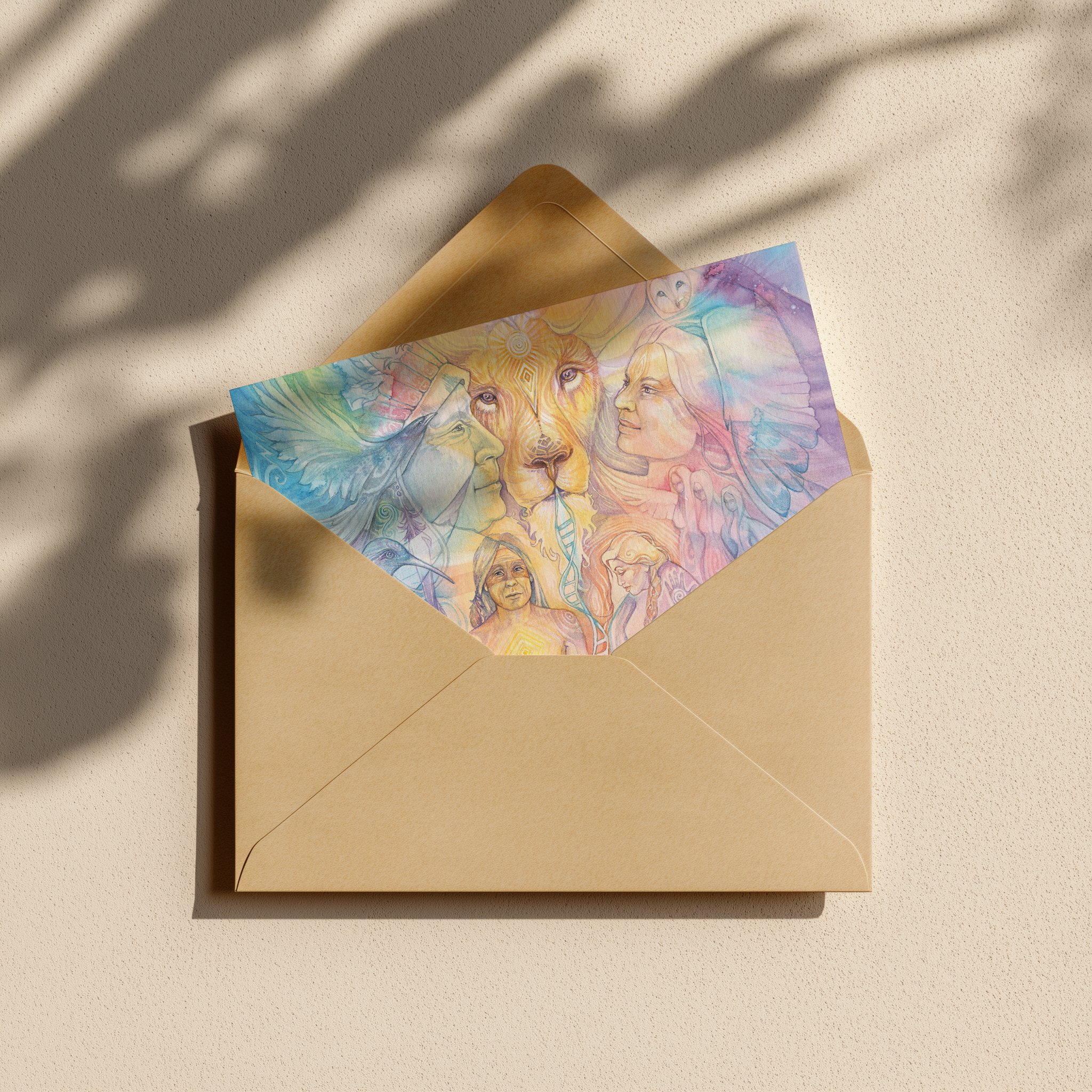 Shamanic Spirit Guides Greeting Card Scene 2.jpg