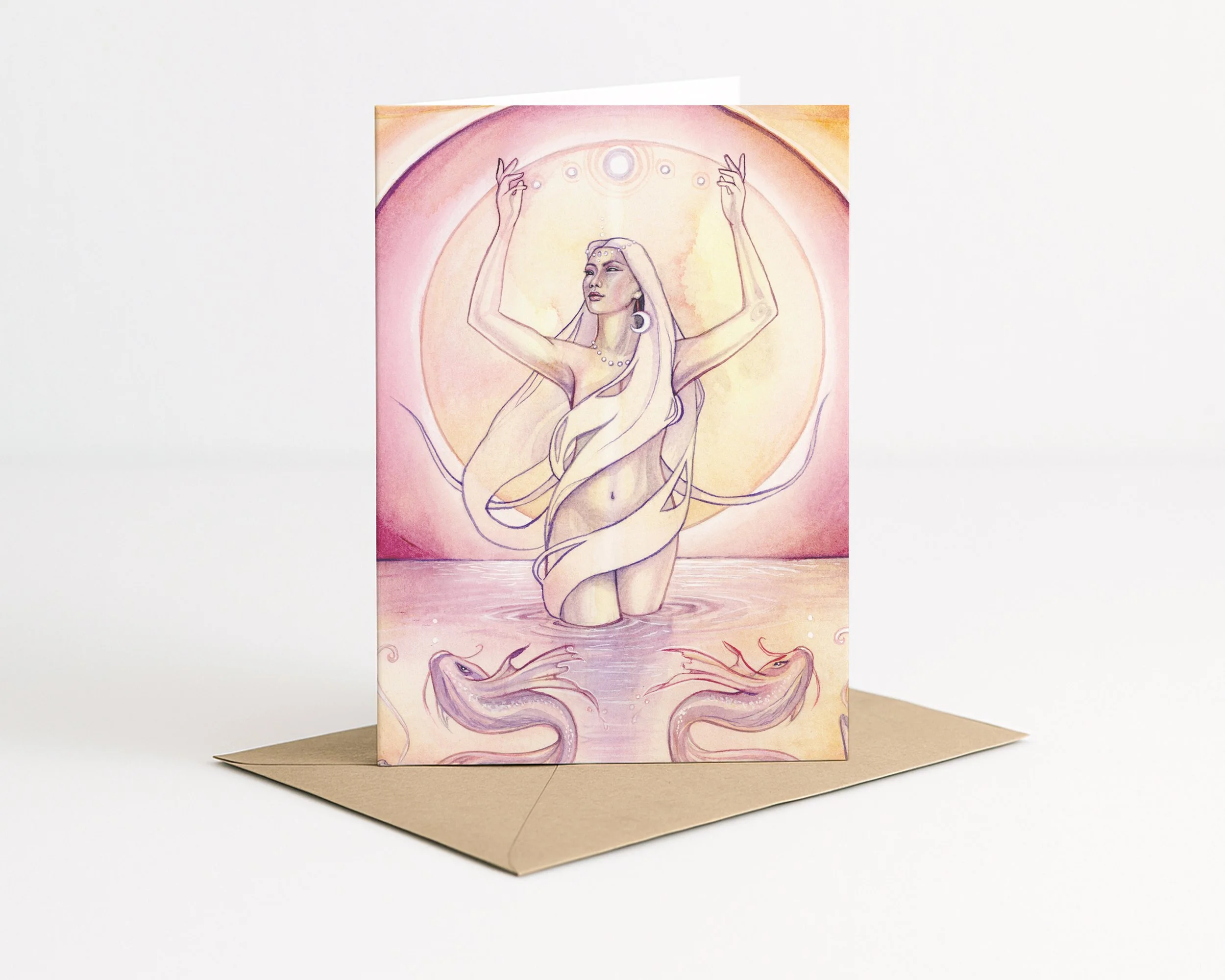The Moon Greeting Card