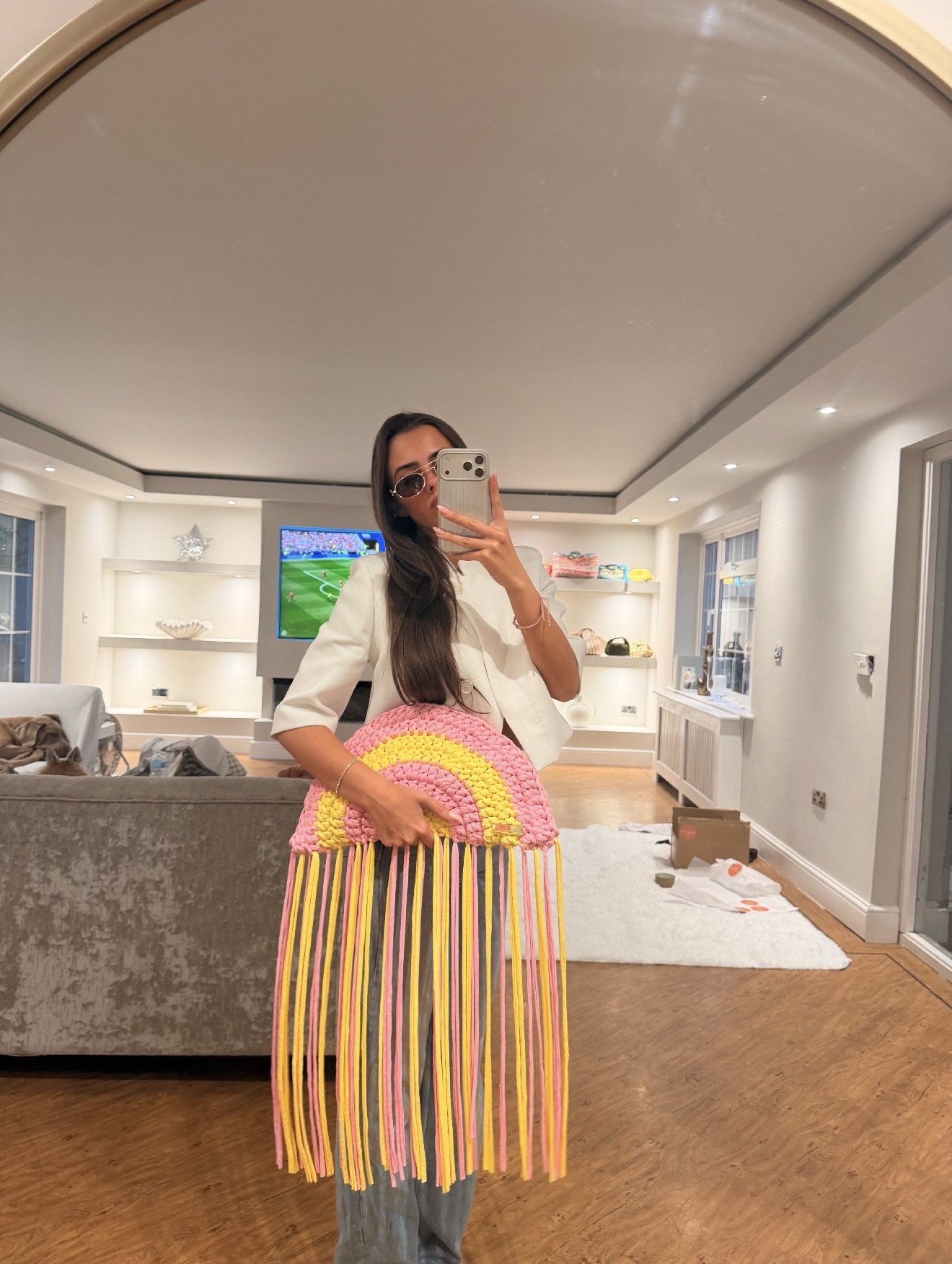 The Havana tassle bag Pink Lemonade