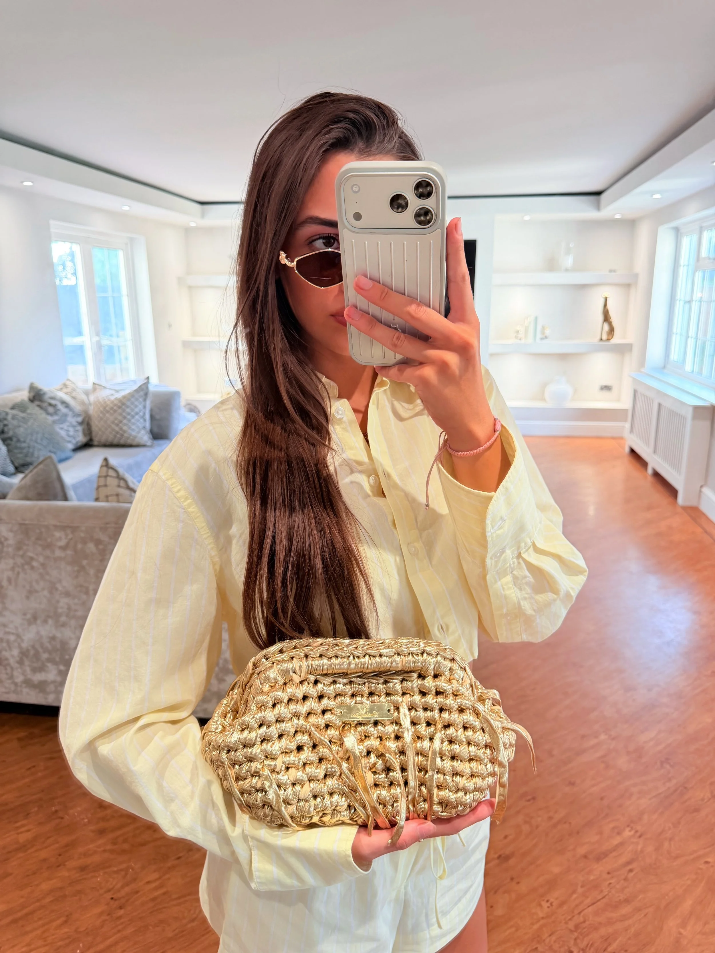 The Mykonos Clutch Golden