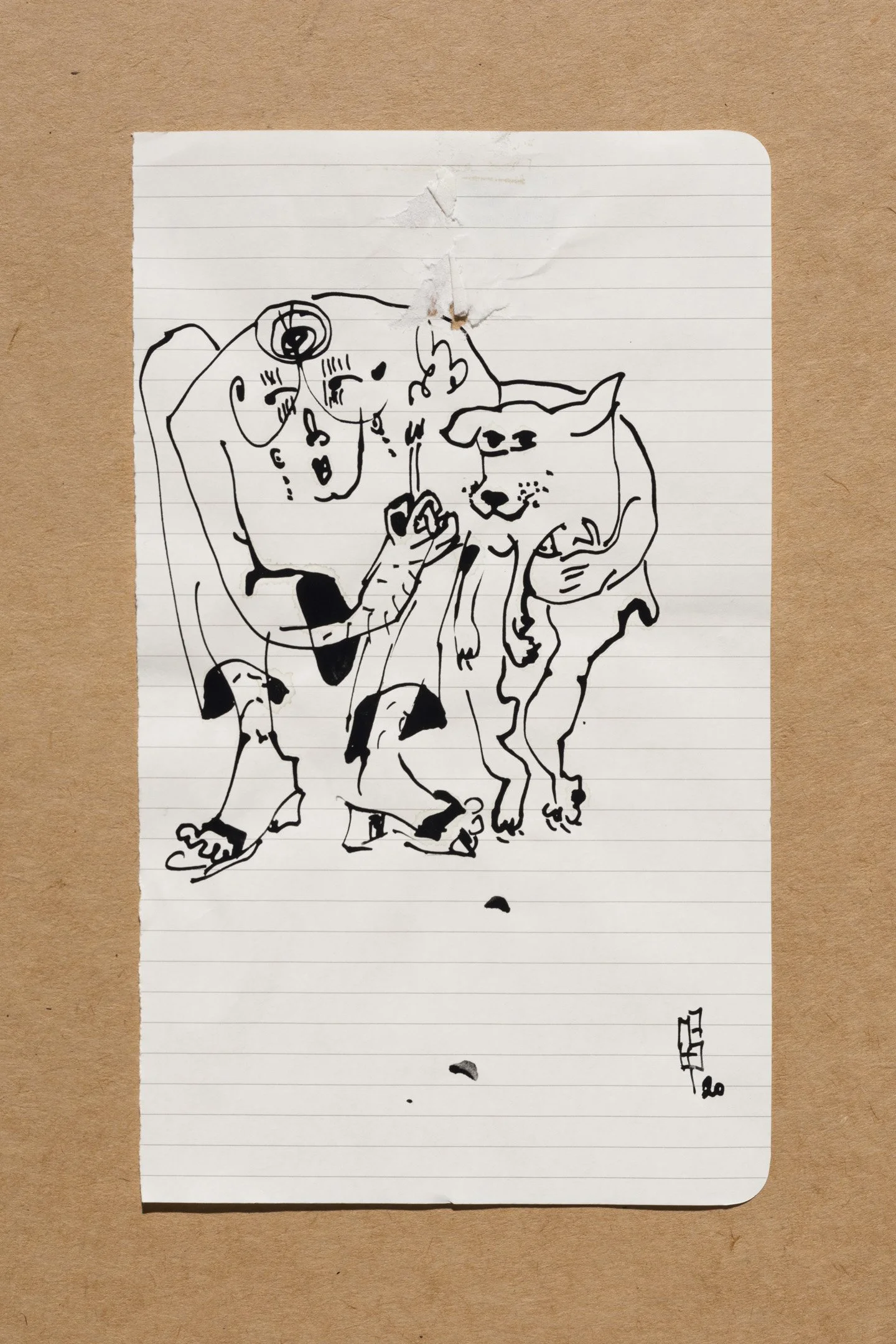 Série Les Grands-mères, 2020 | Chinese ink on paper | 21x13cm