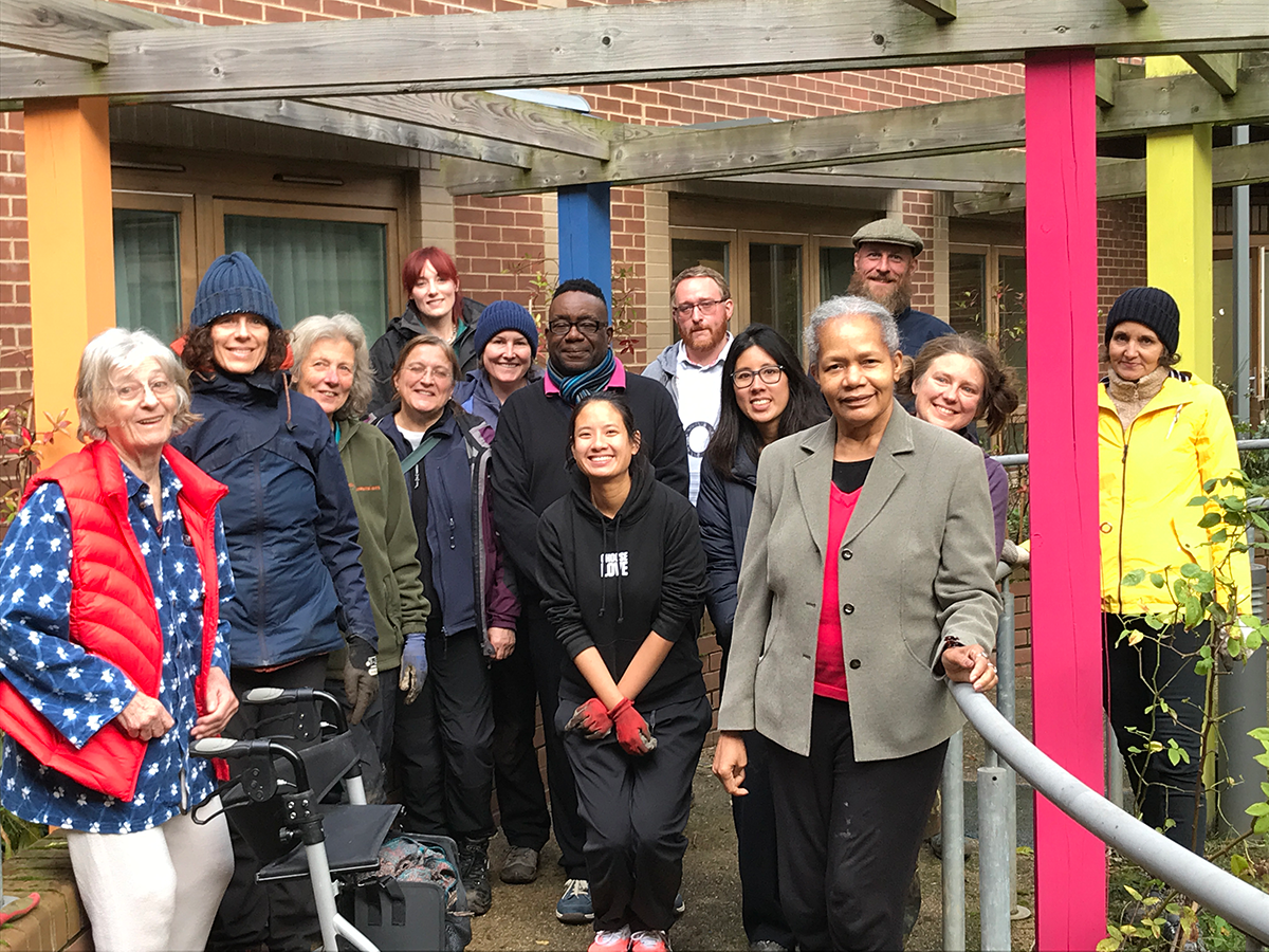 No 127 Permablitz at Wellesley Road Care Home • Saturday 28th October 2023
This permablitz was part of an initiative from Kentish Town City Farm to establish six new green and edible spaces in Camden. The spaces have had permaculture designs prepared