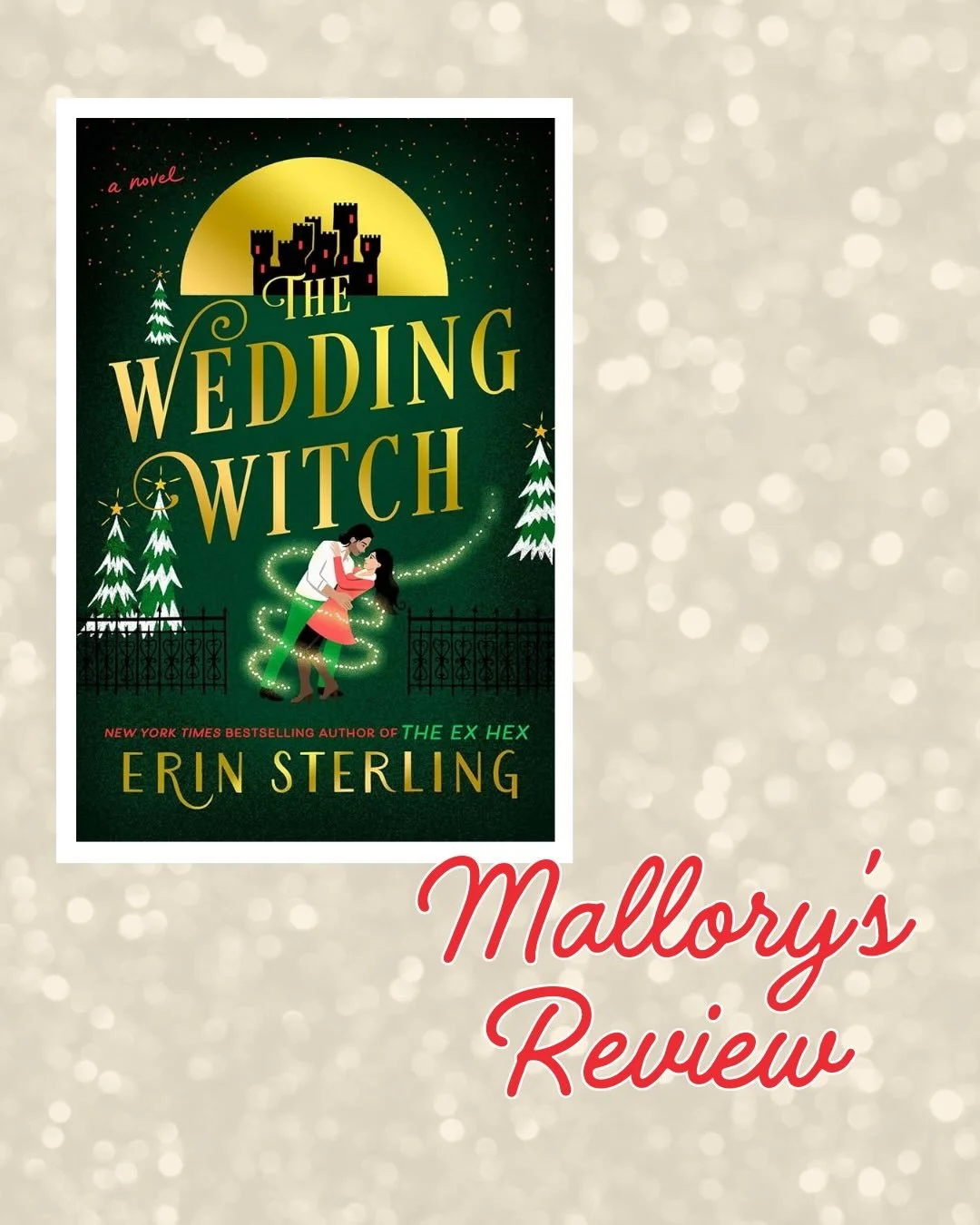 The Wedding Witch
By Erin Sterling
⭐️⭐️⭐️⭐️💫 4.5/5 overall
✨✨✨✨ 4/5 Magic system
🌶️🌶️ 2/5 Spice level
🍟🍟🍟🍟🍟 5/5 MMC midnight snackability
Genre: Holiday, Witchy, romance
How I read: Audiobook

The previous two books in this series are delight