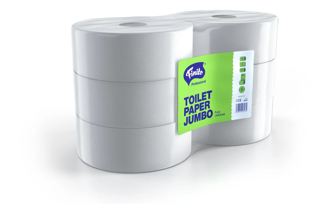 Jumbo Toilettenpapier
2- Lagig 170-300 Meter