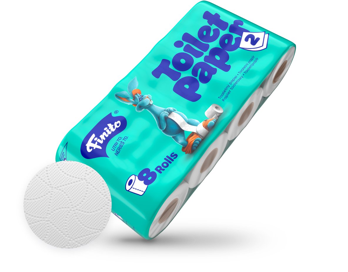 Toilettenpapier 2 - Lagig
8 Rollen 160 Blatt