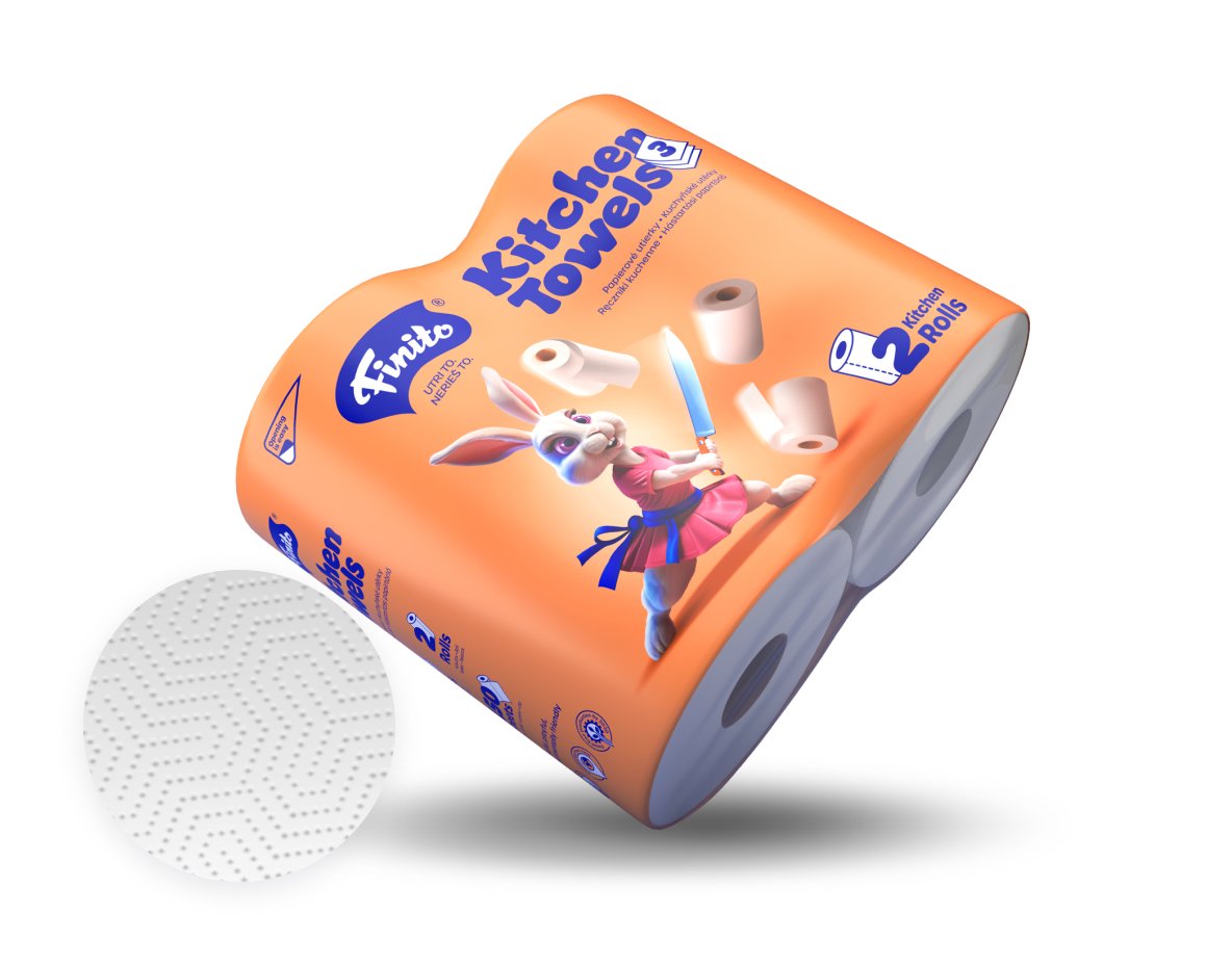 Küchenrolle 3 - Lagig
2 Rollen 150 Blatt