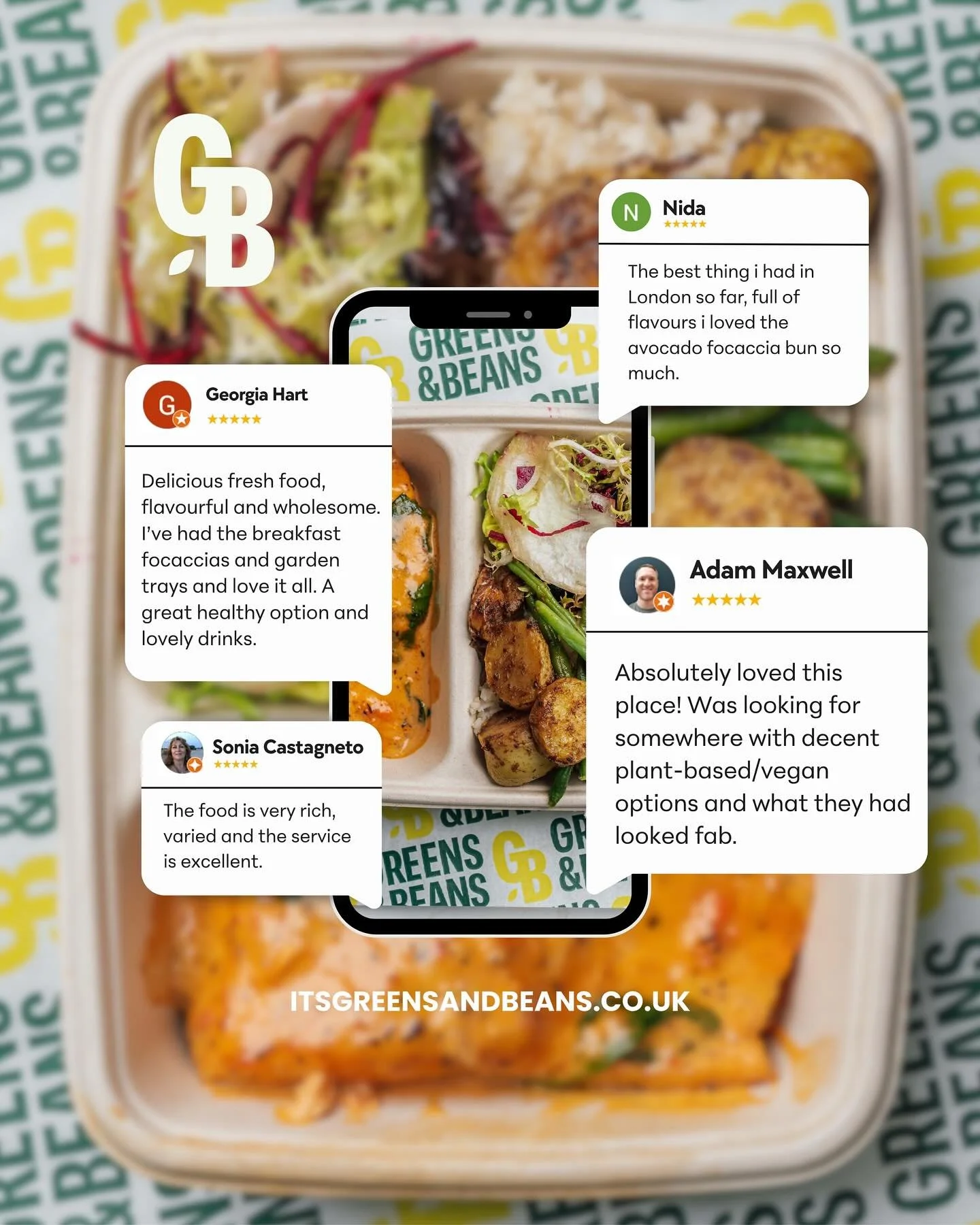 Reading your Google Reviews is our favourite part of the day 💚 Thank you for the love, the feedback, and the support. We&rsquo;ll keep cooking up the good stuff. 🌱✨

#GreensAndBeans #HolbornEats #LondonLunch #FeelGoodFuel #CustomerLove #GoogleRevie