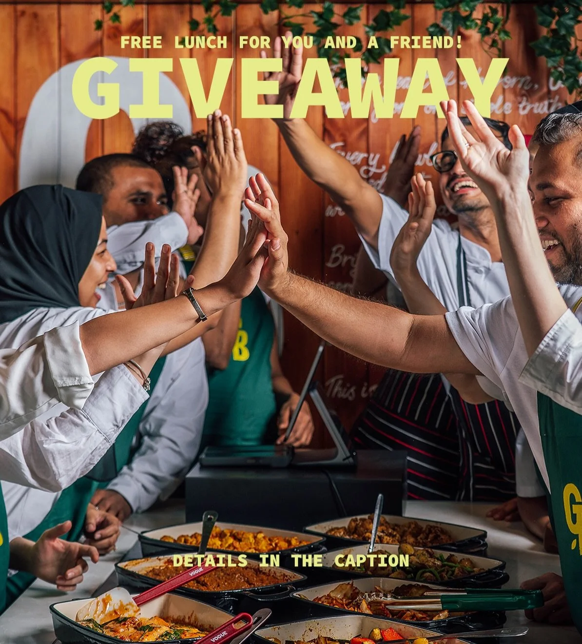 It&rsquo;s giveaway time Holborn! 💚⚡️

We want to treat one of you (and the mate you&rsquo;d bring along) to a FREE lunch for two. It&rsquo;s our way of bringing community together and saying thank you for the support!

How to enter:
🌱 Like this po