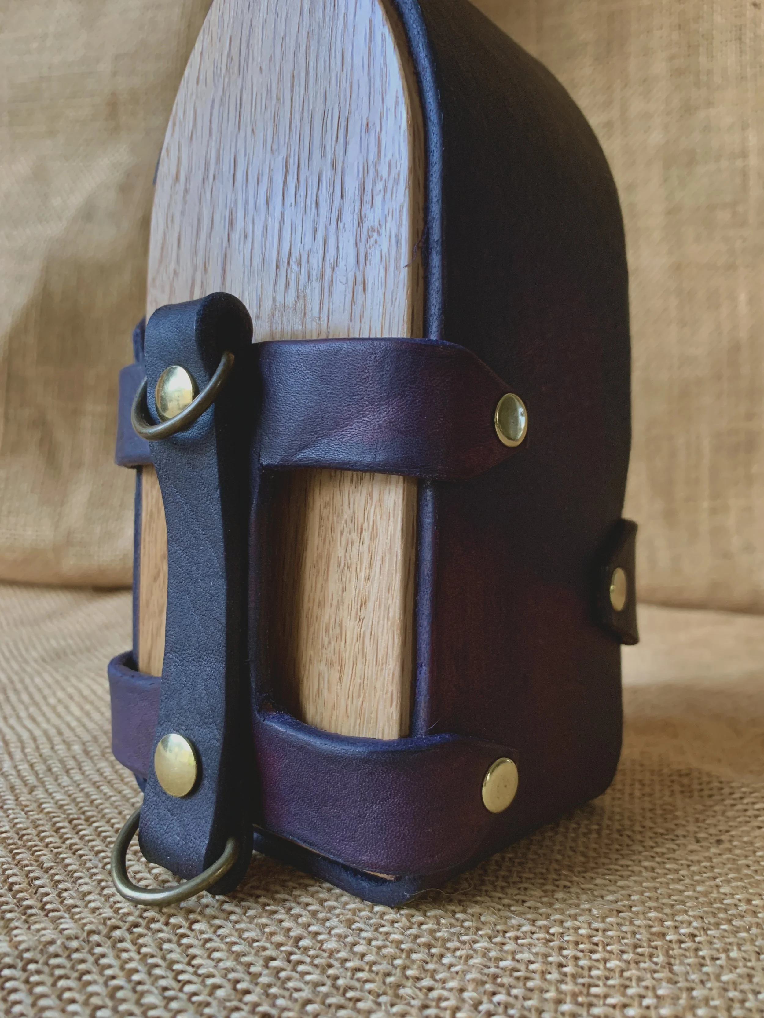 Leather holster fits to belt