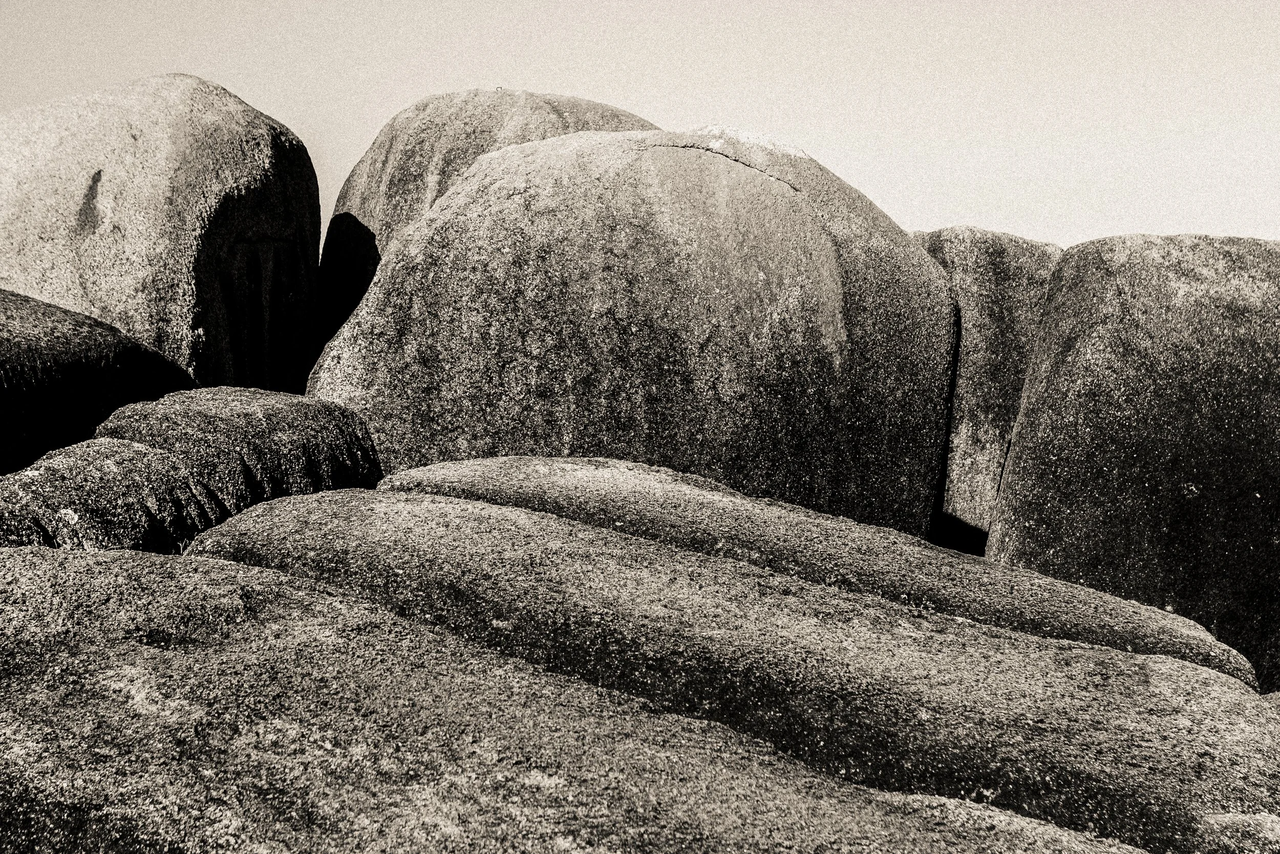 Rocky Coast at Praia Mole, Black & White | Florianópolis, Brazil (2013)